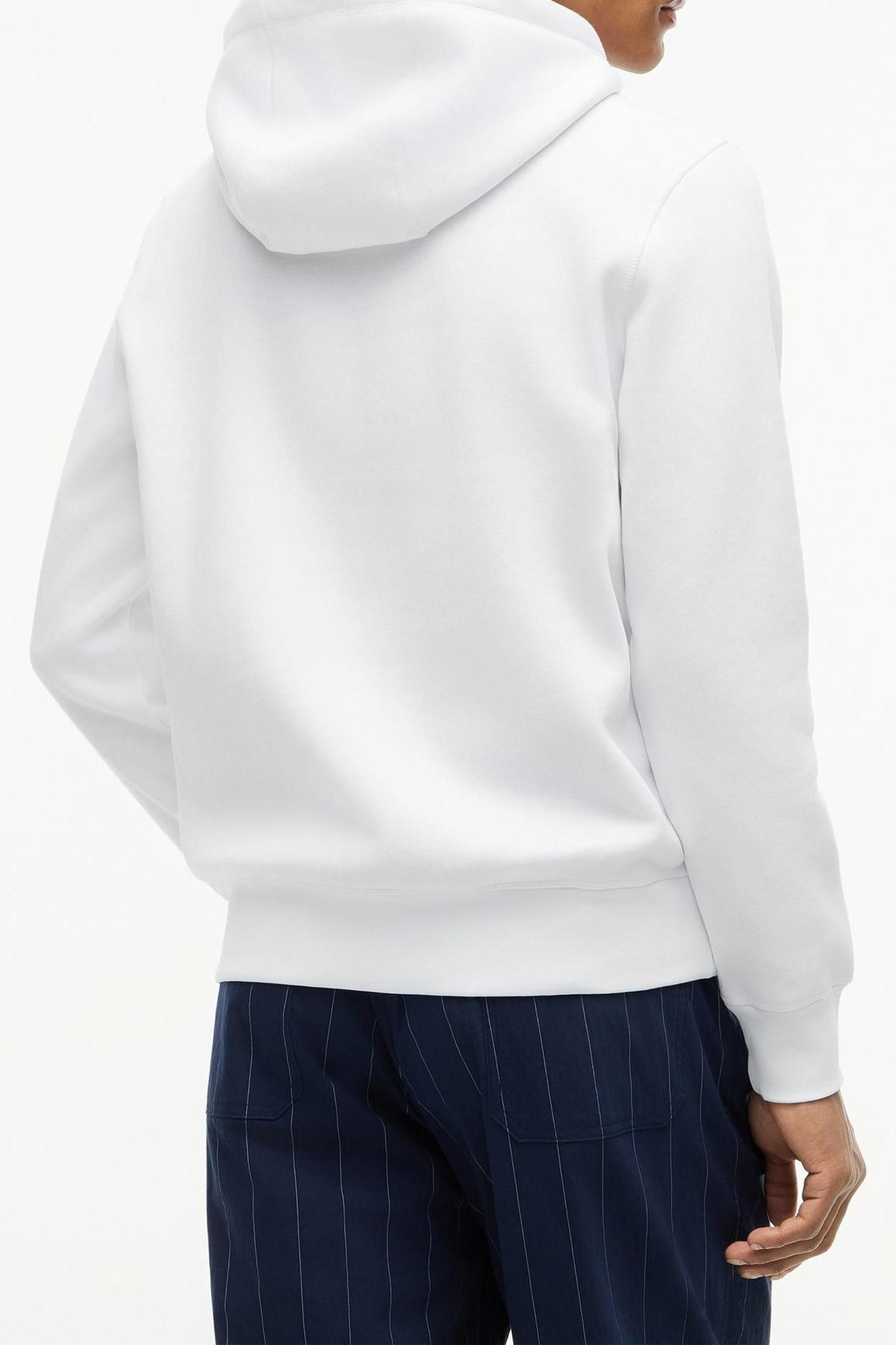 TOMMY LOGO HOODY WHITE 2