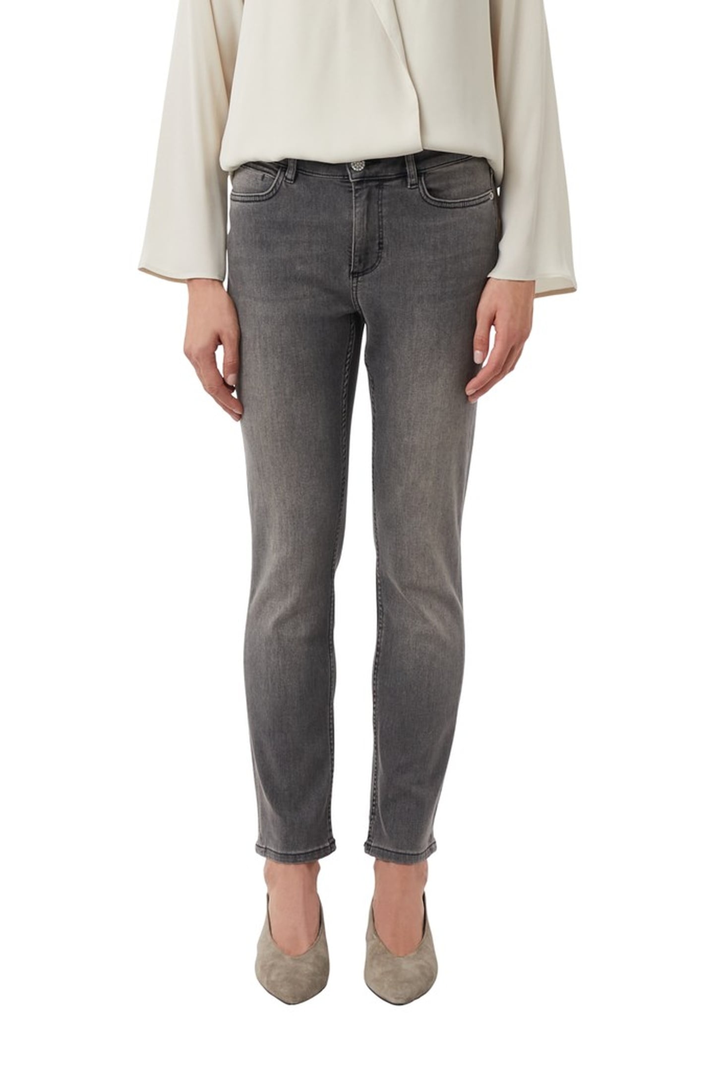 COMMA JEANS GREY/BLACK 1