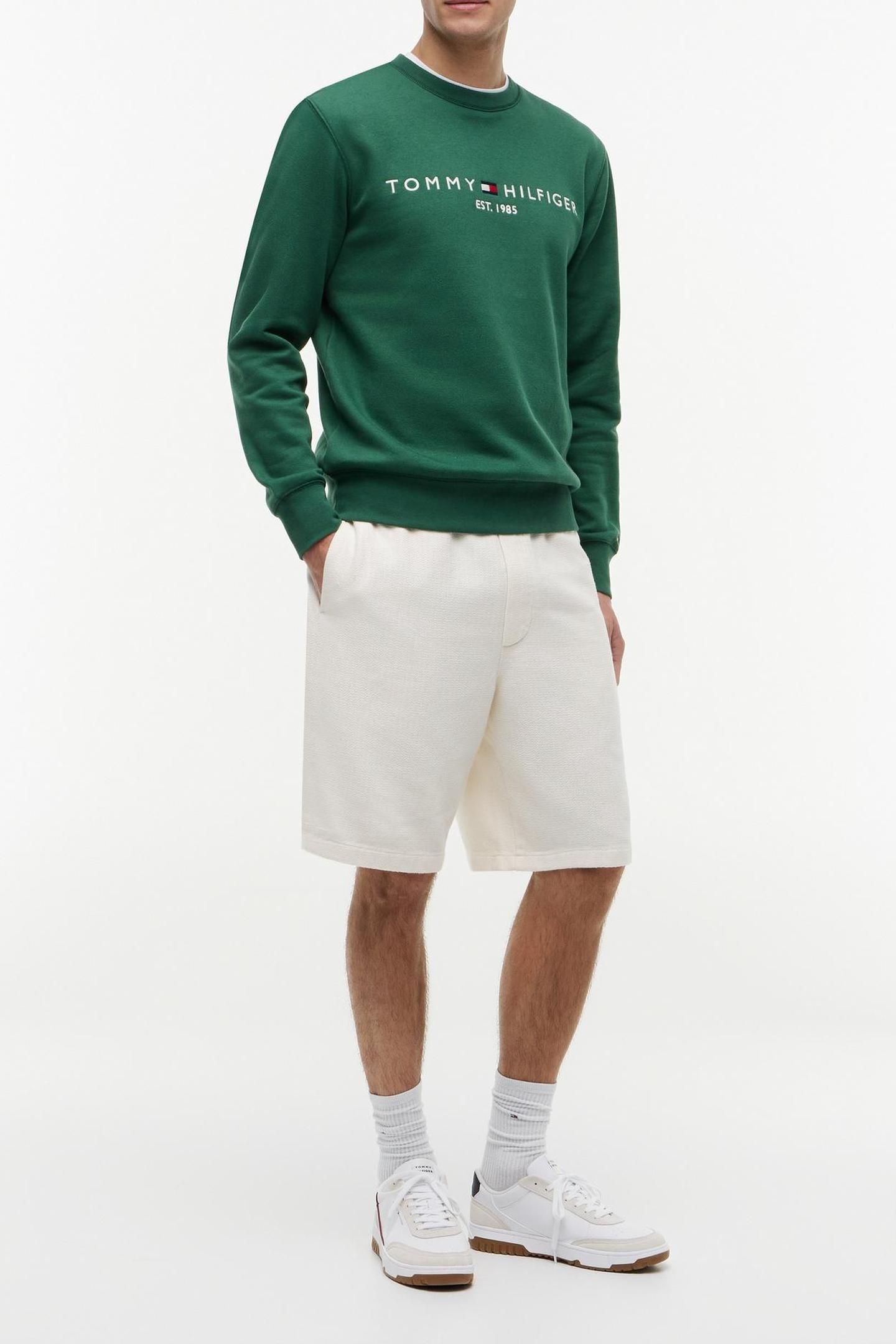 TOMMY LOGO SWEATSHIRT STREET GREEN 4