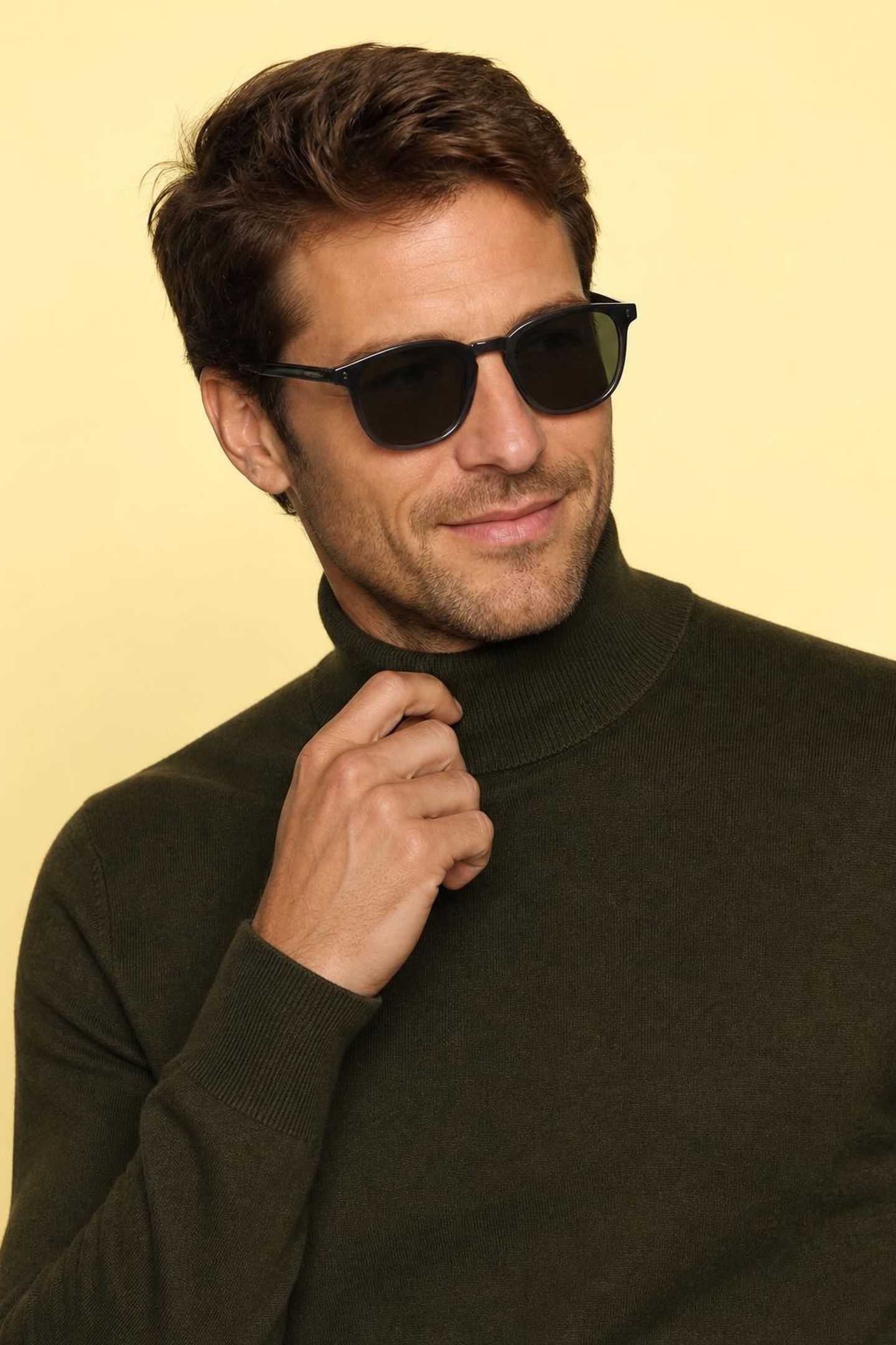 ROLL NECK SWEATER DARK OLIVE 6