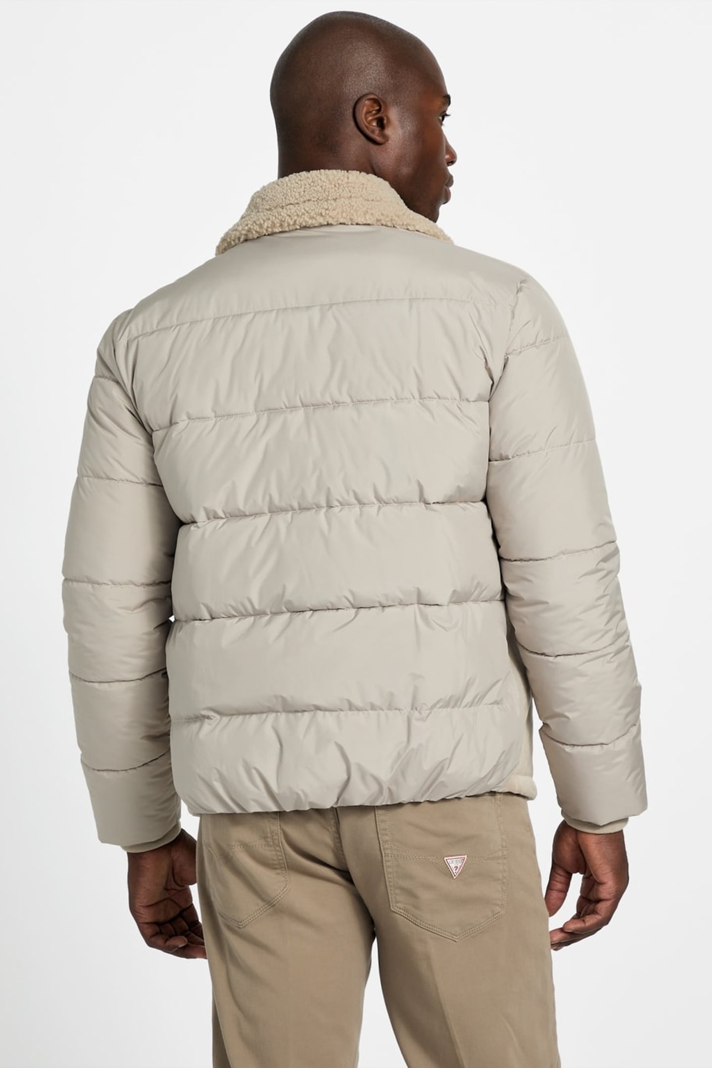 SHEARLING PUFFA JACK PASADENA STONE 2