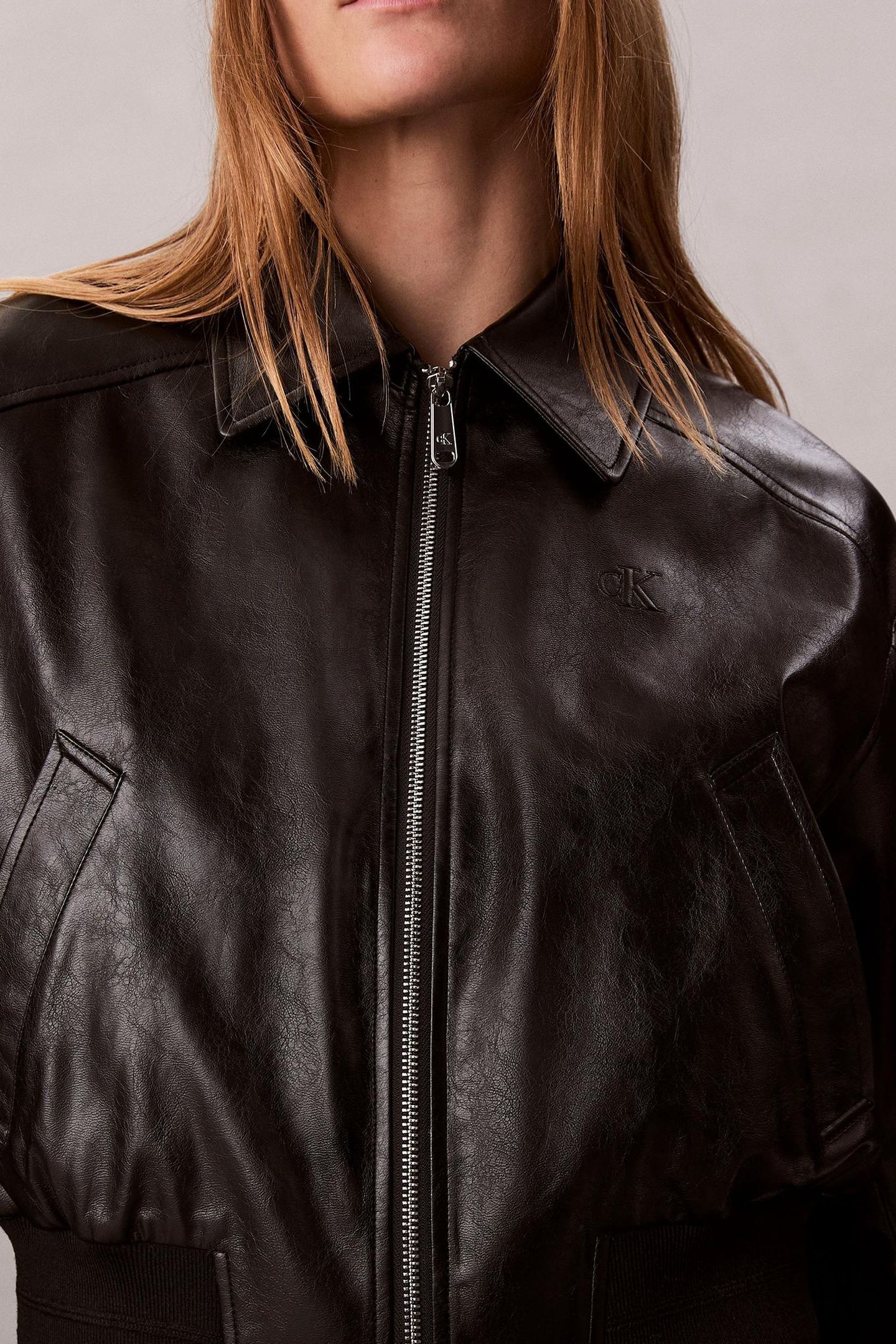 CROPPED CRINKLE JACKET BLACK 8