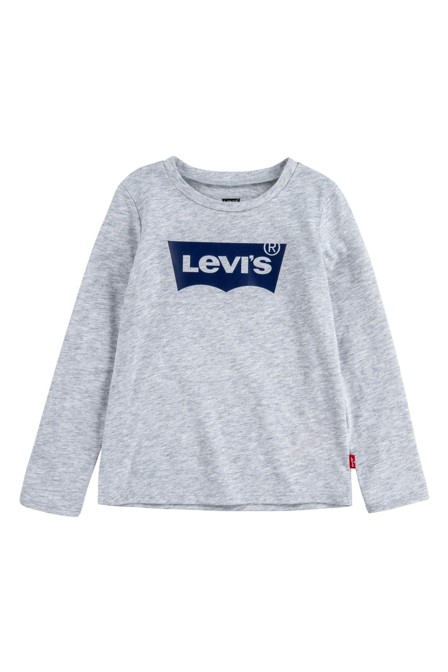 GIRLS L/S BATWING TEE GRAY HEATHER 1