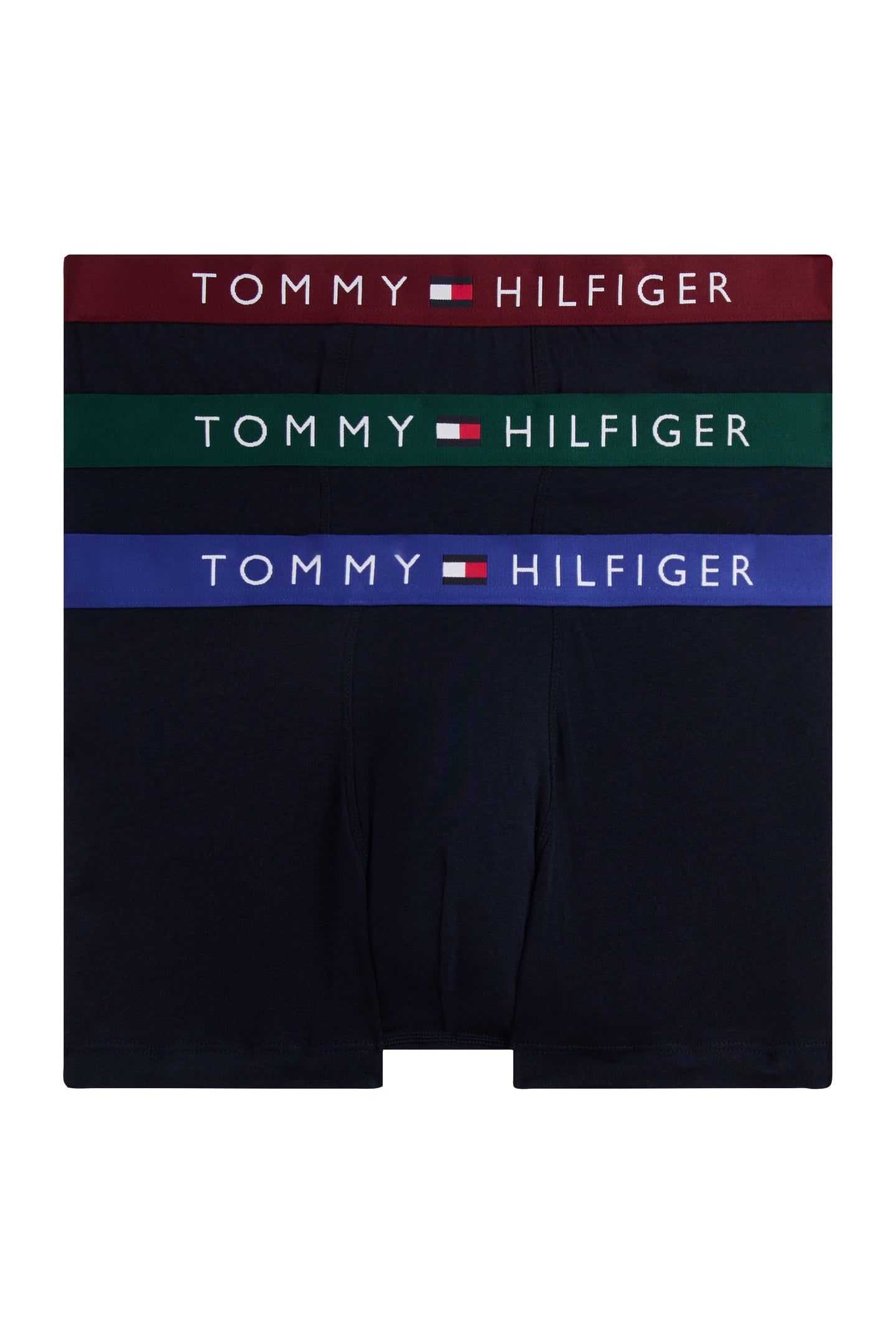 3-PACK TRUNK WAISTBAND ORN GRN/DP RGE/WDG BLU 1