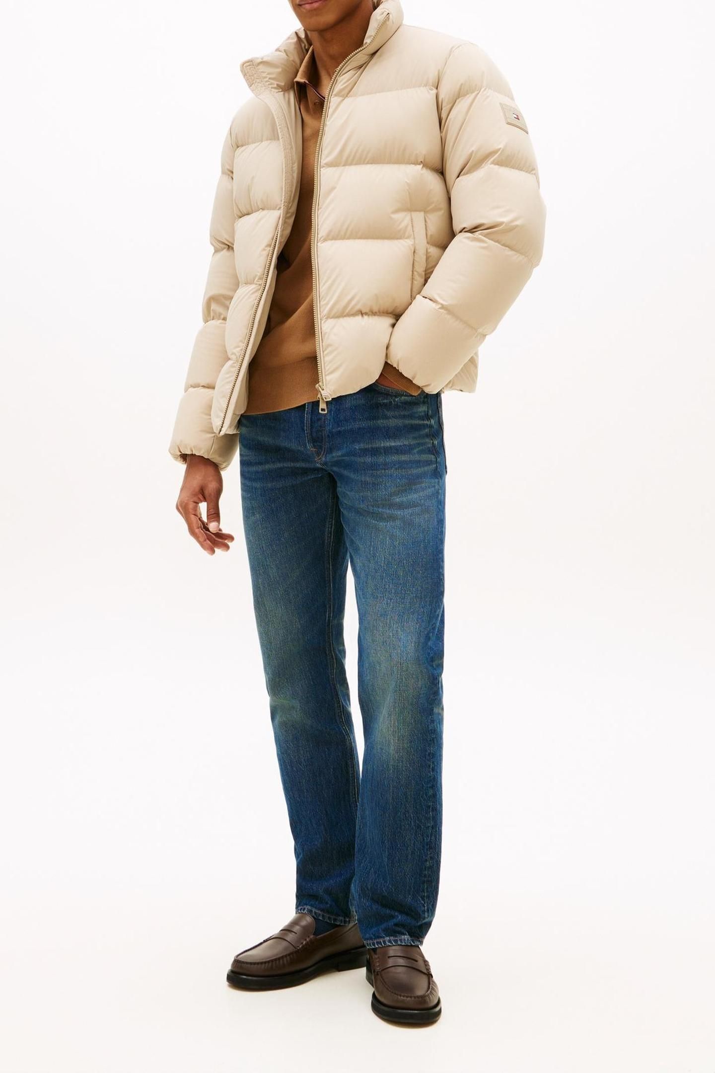 DOWN STAND PUFFER JACKET SANDALWOOD 1