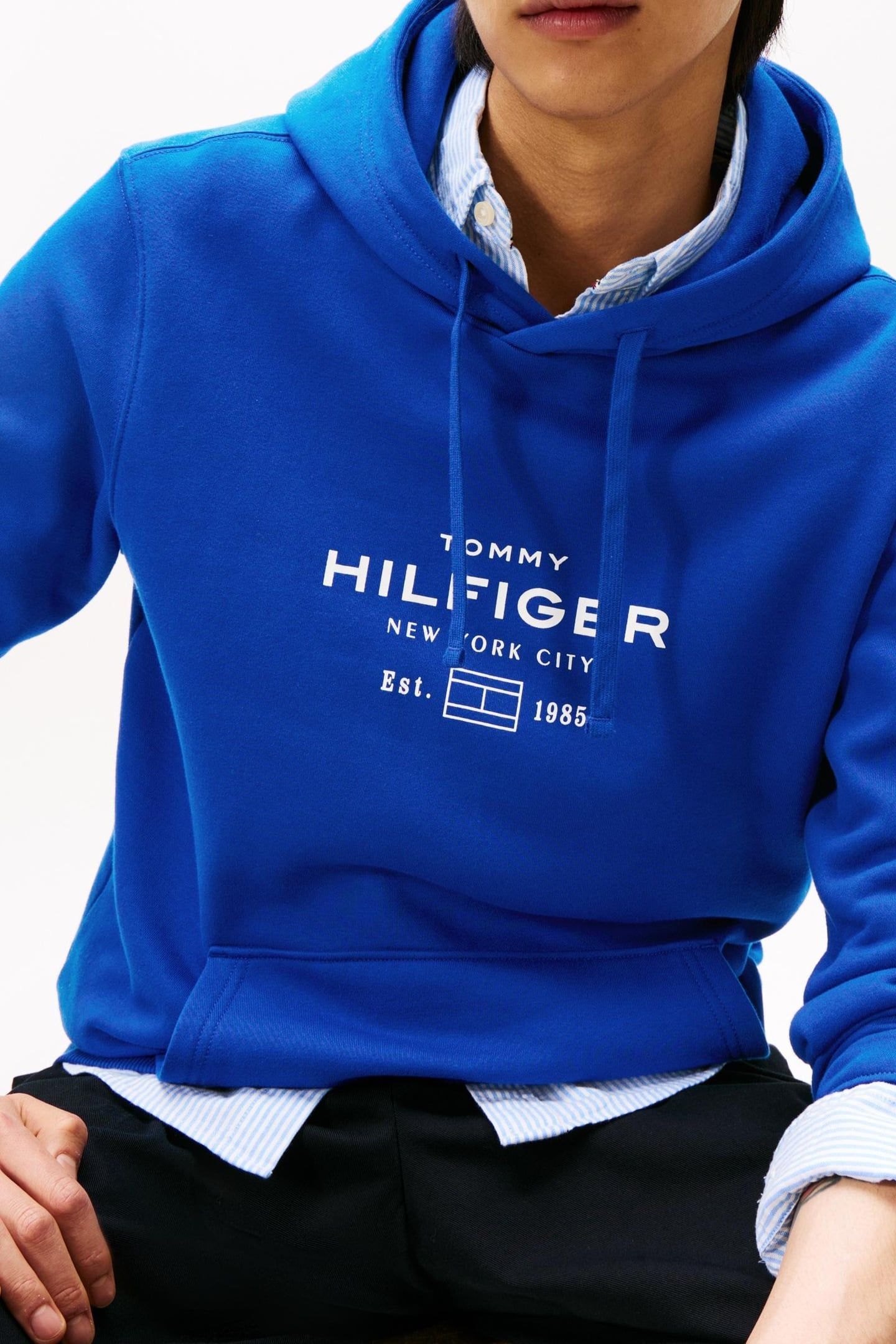 OVAL GRAPHIC HOODIE WEDGE BLUE 5