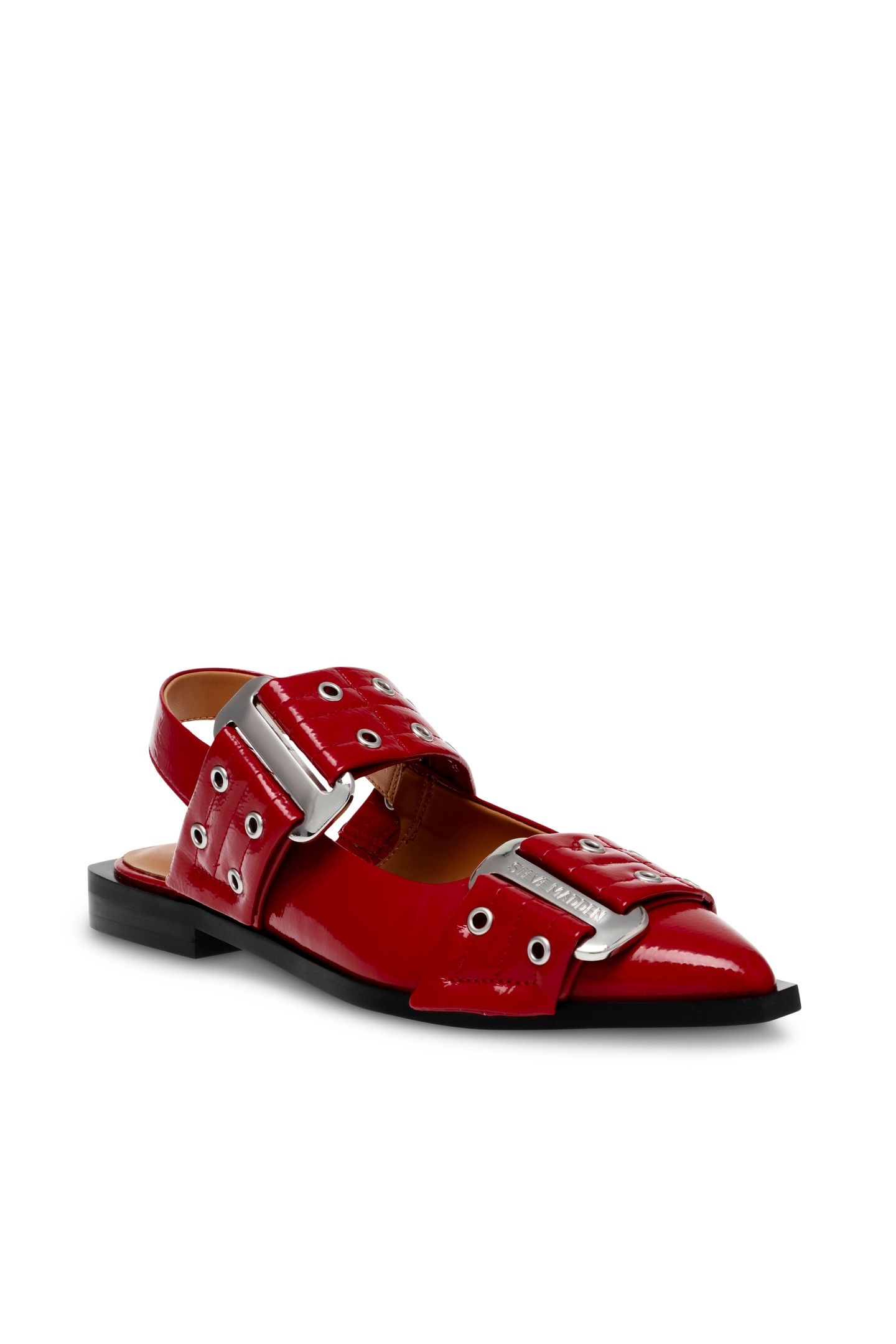 GRAND AVE FLAT SHOES RED PATENT 3