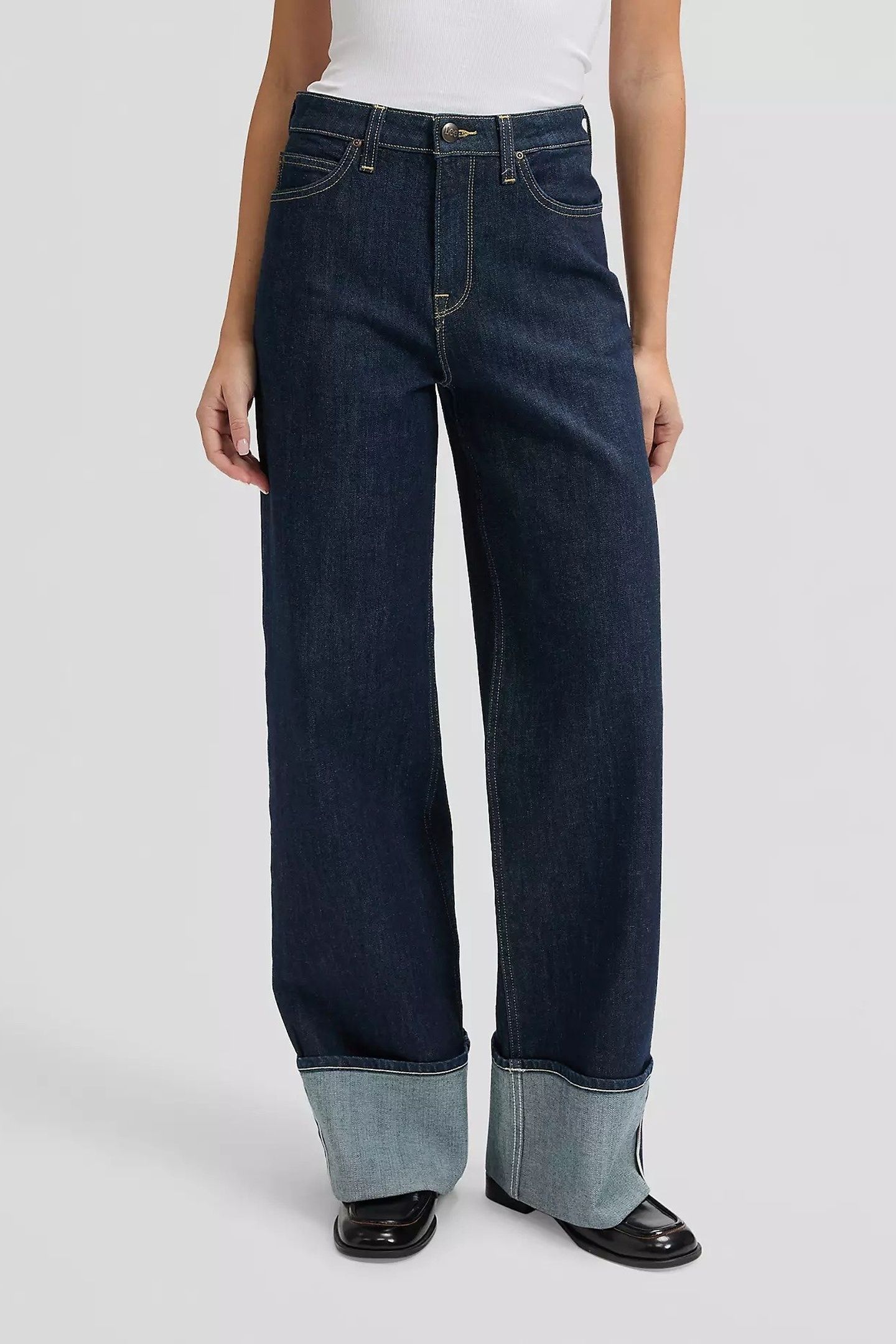 STELLA - XION - HIGH WAIST WIDE LEG DARK BLUE 1