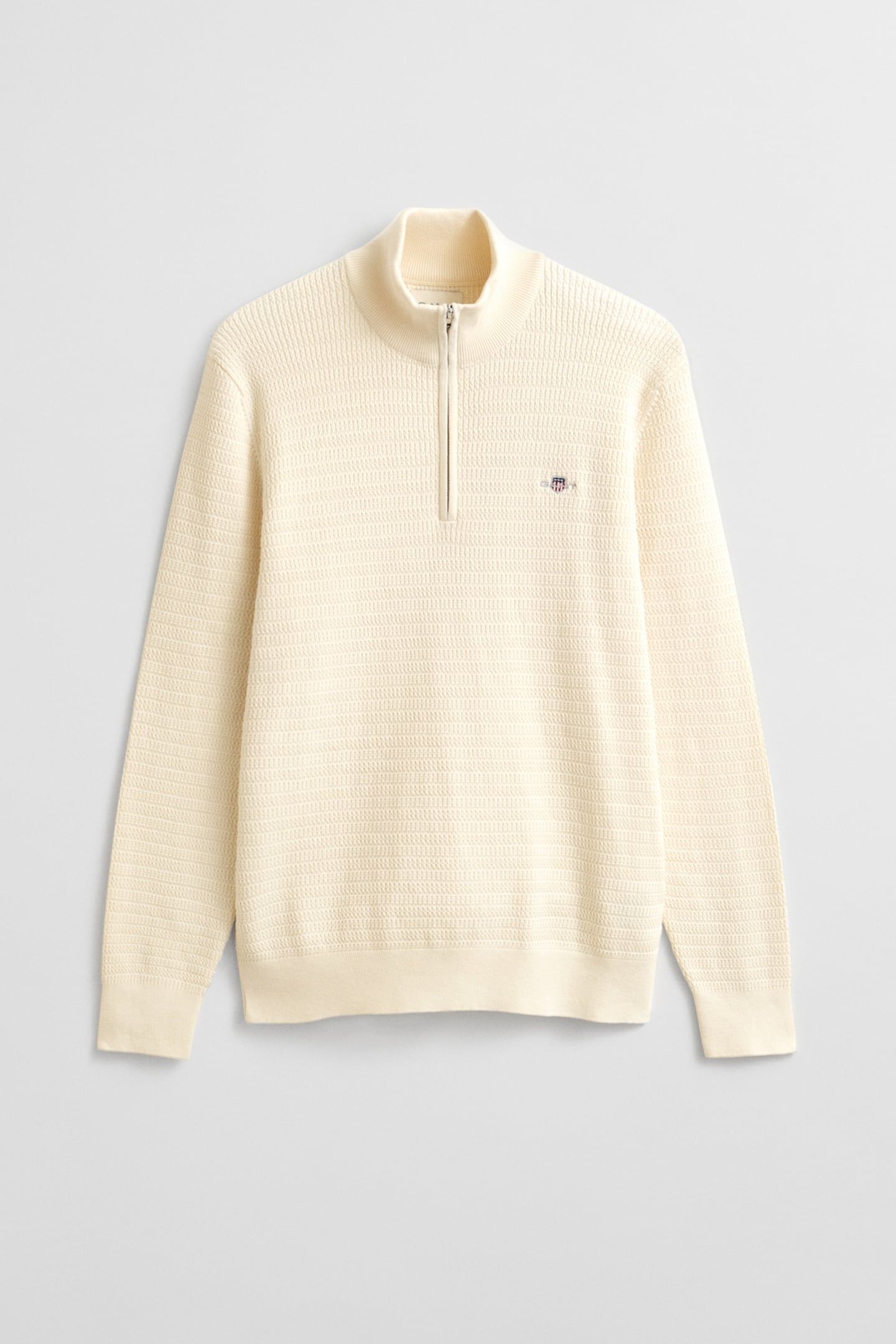 MINI CABLE HALF ZIP CREAM 4