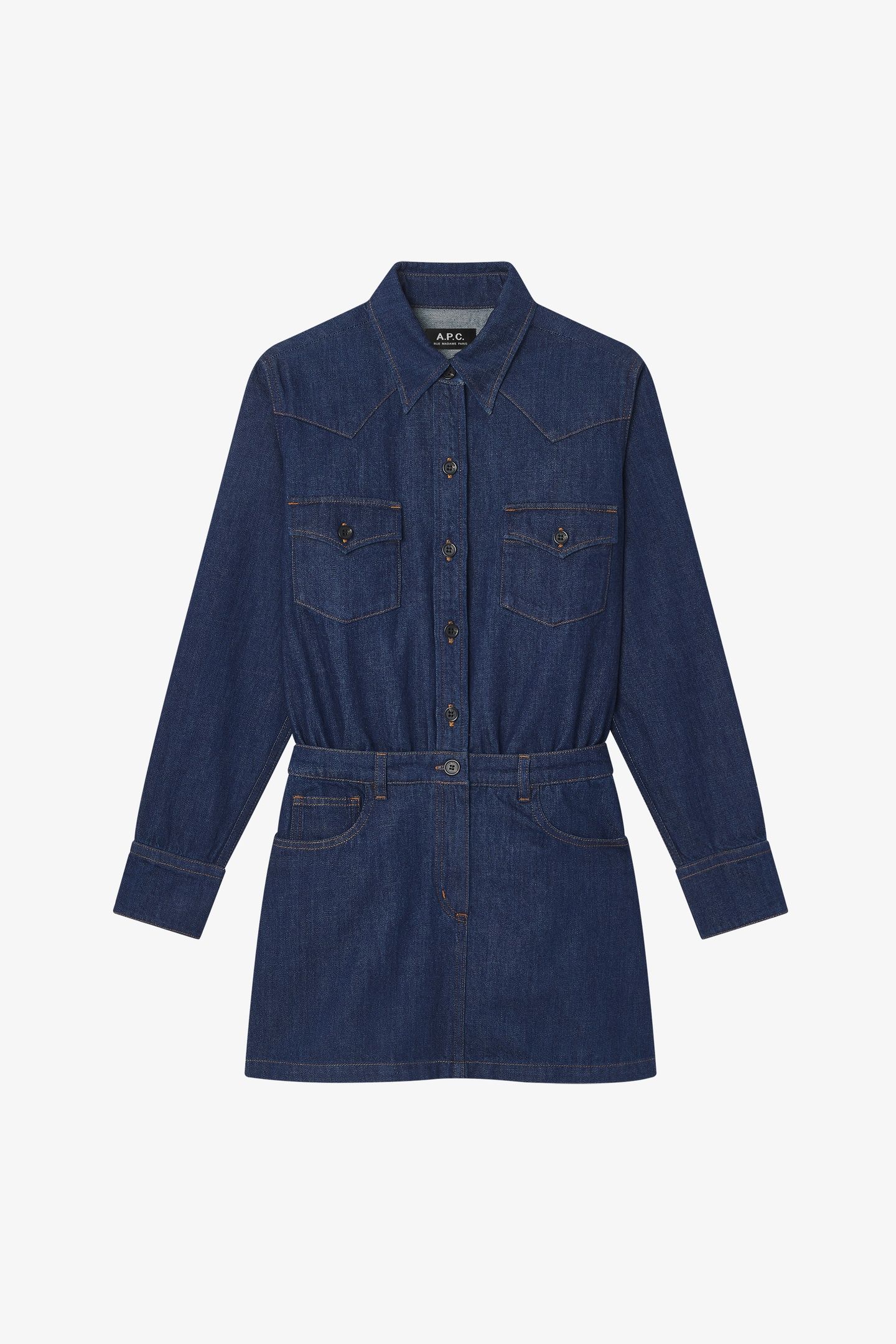DRESS SHIRT WESTERN INDIGO 3