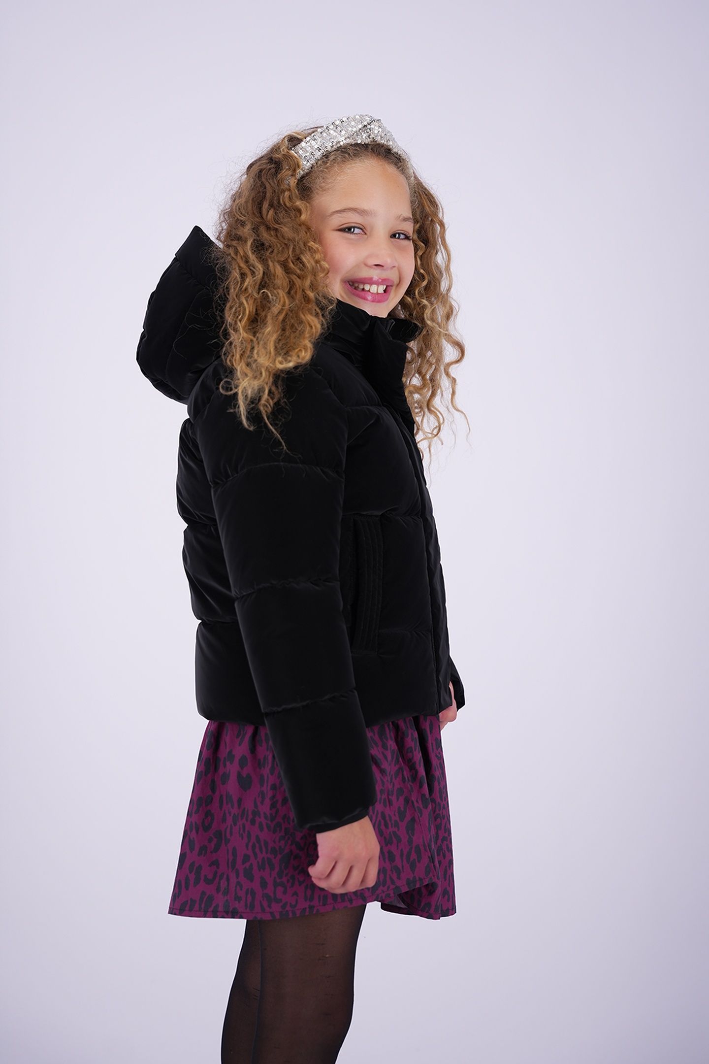GIRLS TIBANA JACKET OUTDOOR DEEP BLACK 3