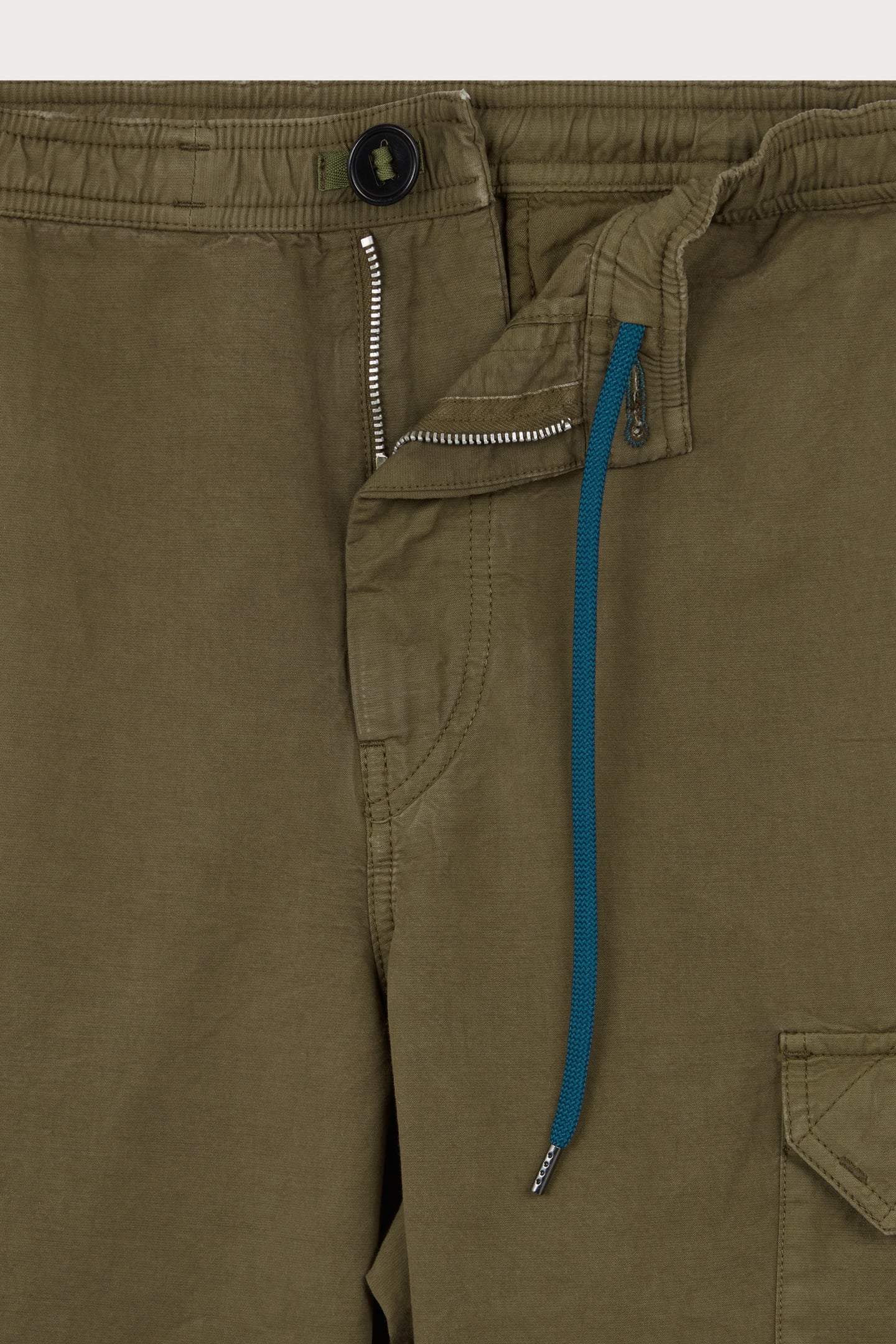 MENSBUTTON PKT CARGO MILITARY GREEN 7