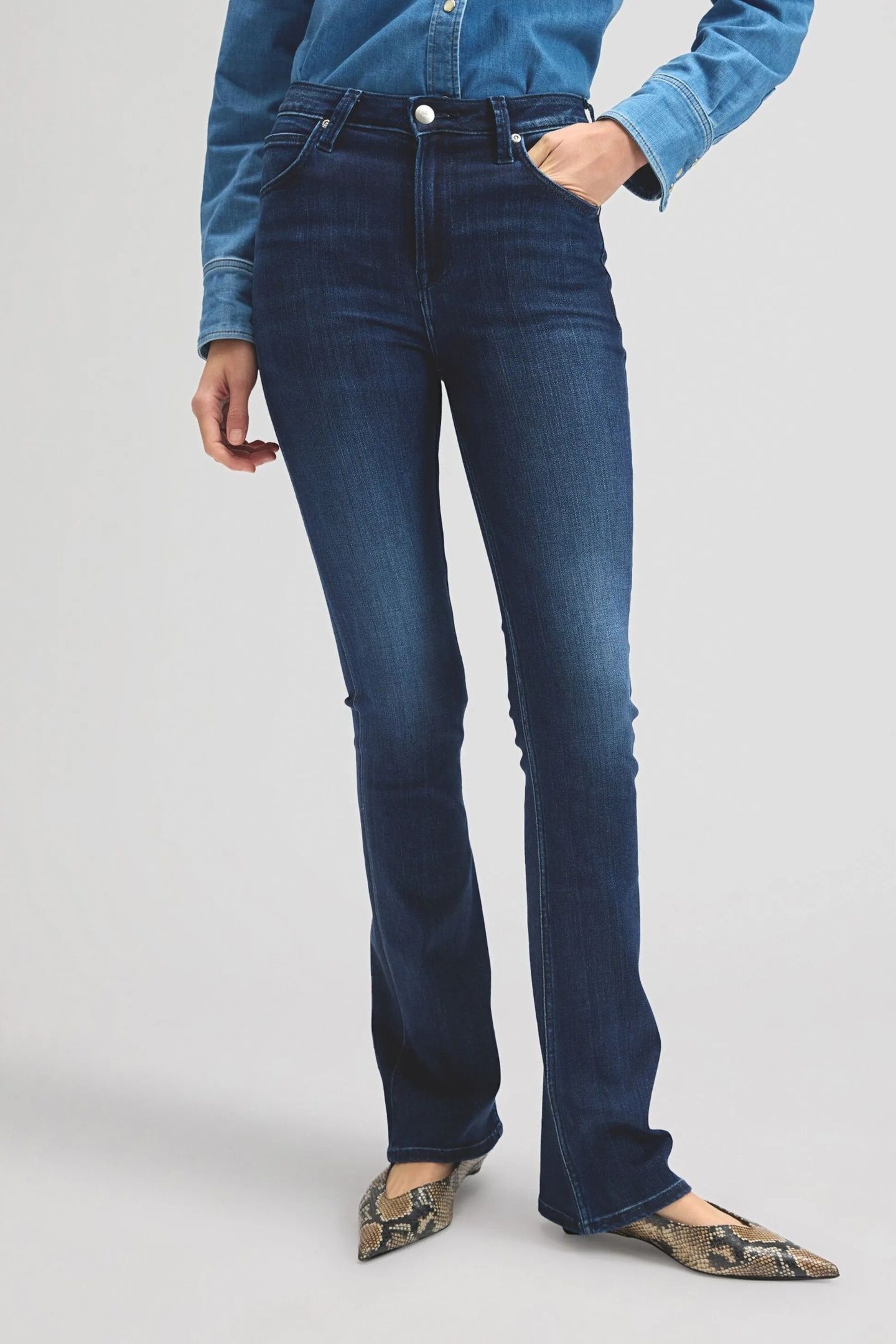 BREESE BOOT - DARKER DAYS - HIGH RISE BOOTCUT BLUE 1