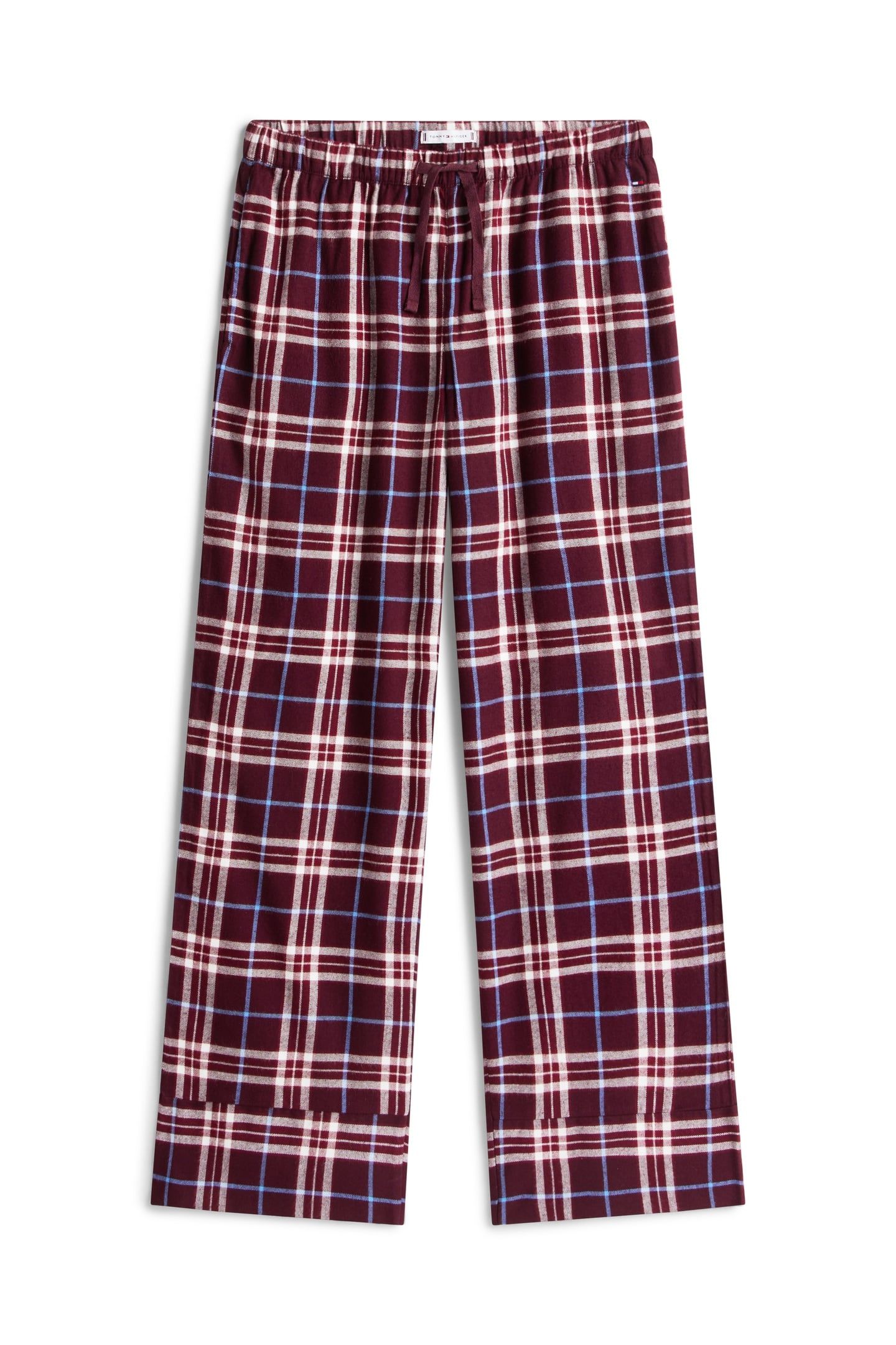 LS FLANNEL SHIRT PJ SET TARTAN REIKER BURGUNDY 4
