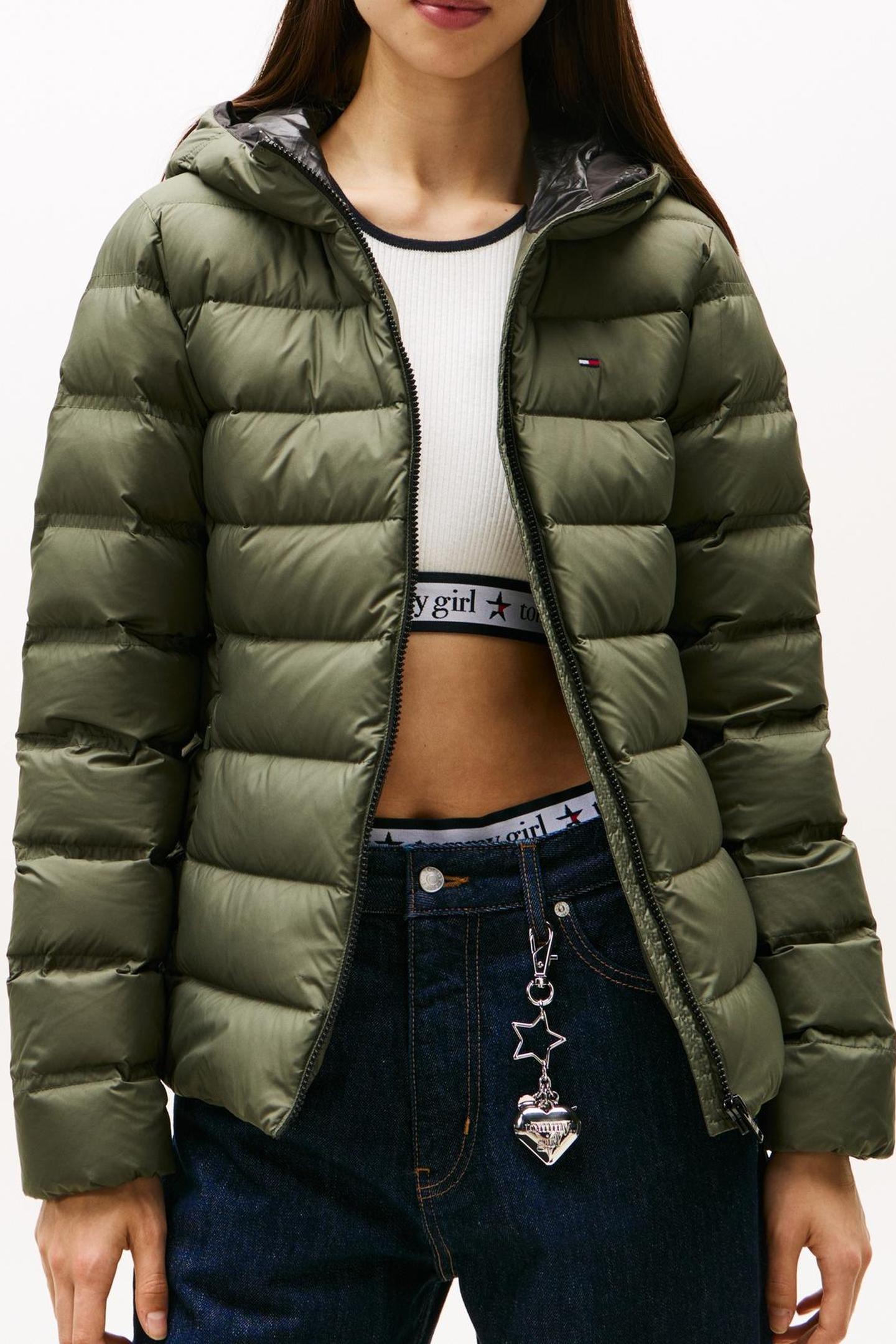 TJW SLIM HOOD JACKET PEWTER GREEN 1