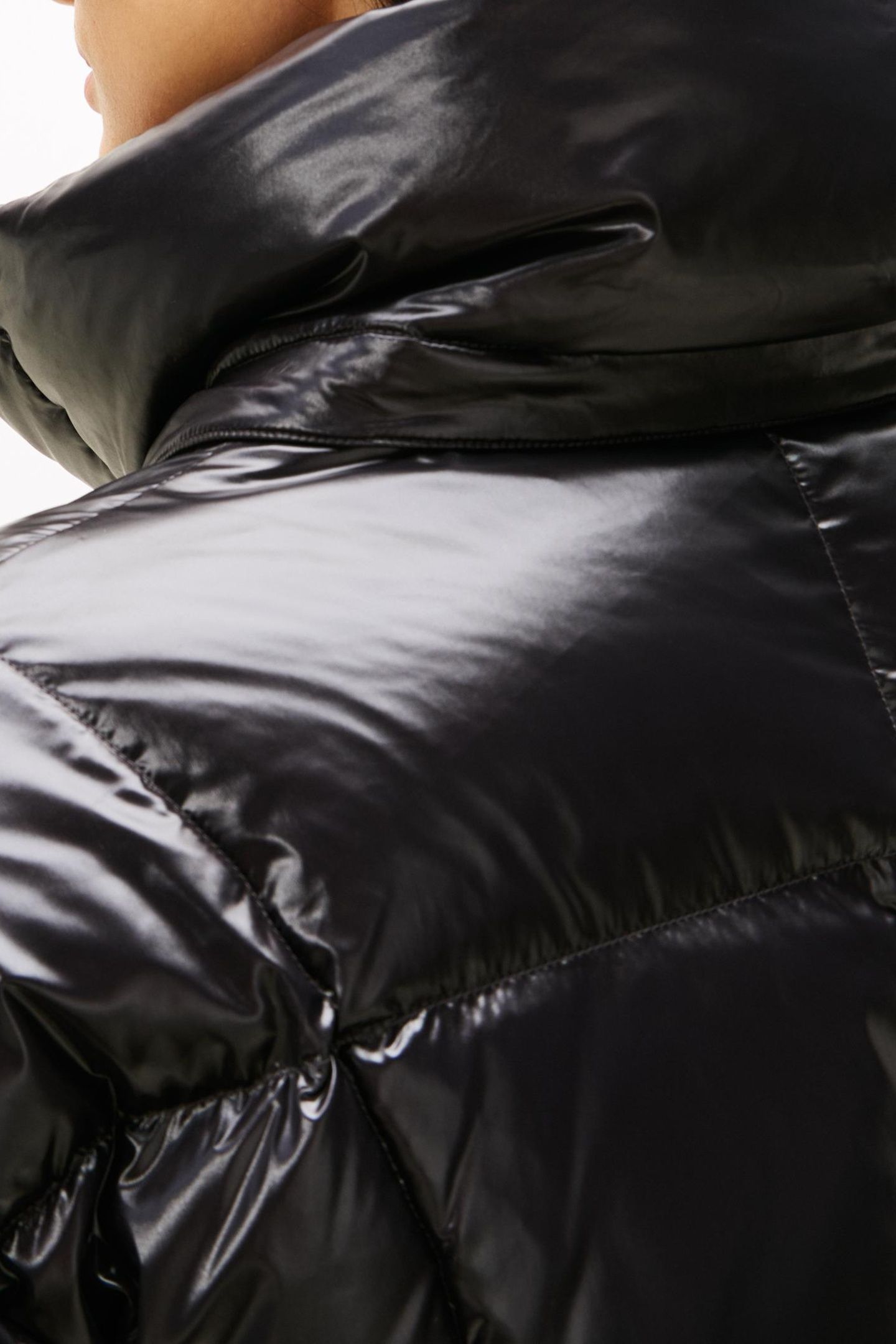 TJW ALASKA GRID SHNY COAT BLACK 5