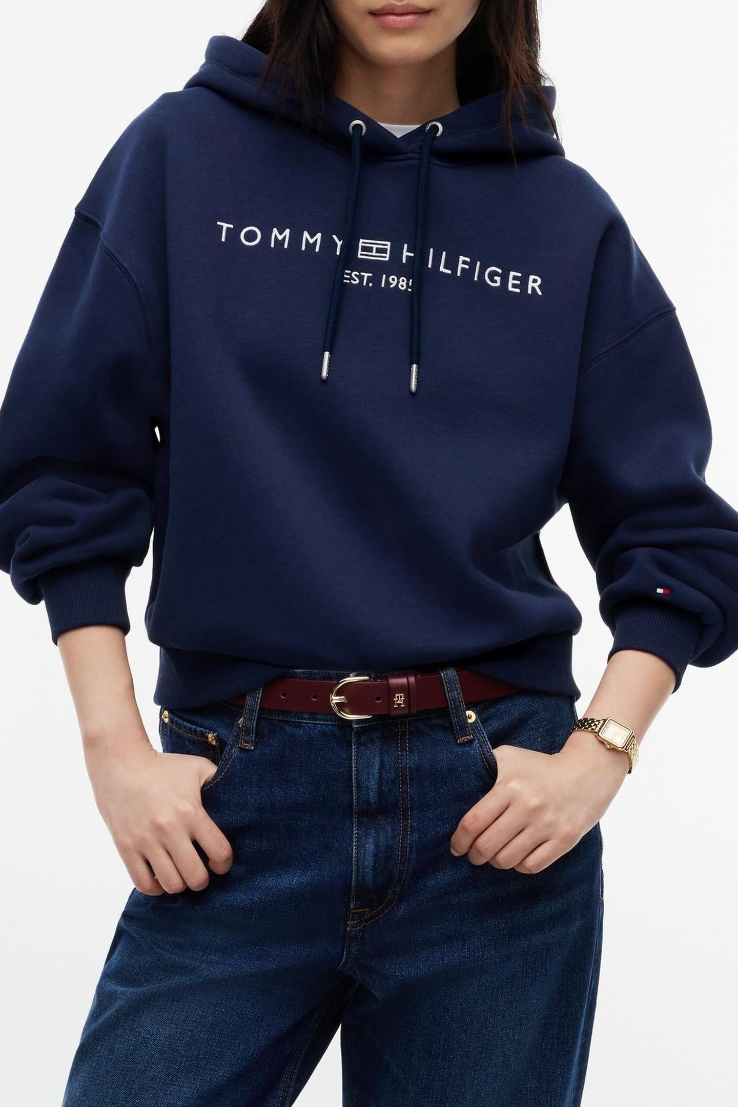 CORP LOGO MODERN HOODIE DARK BLUE 1