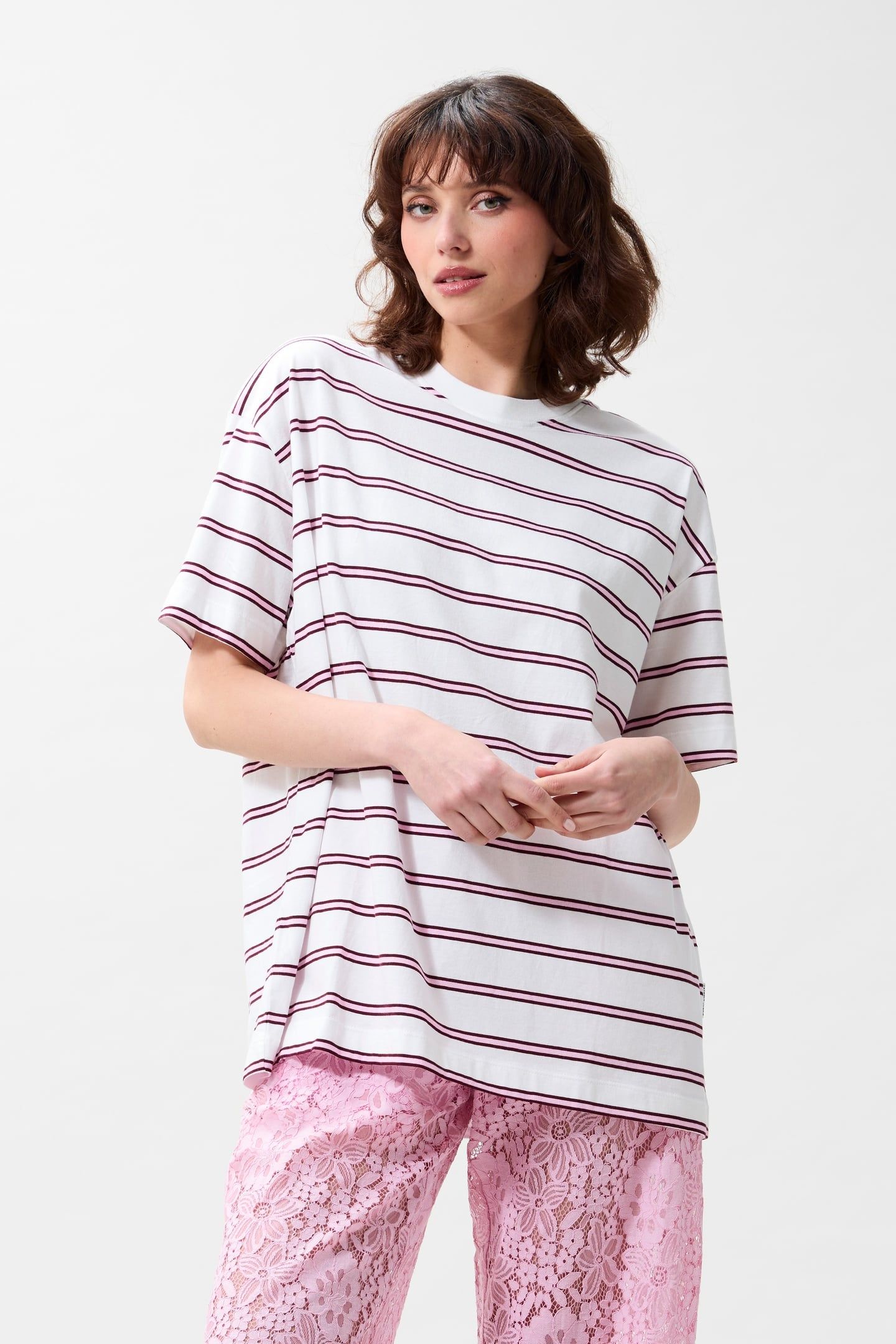 OVERSIZED STRIPED TSHIRT ROSEBLOOM 3