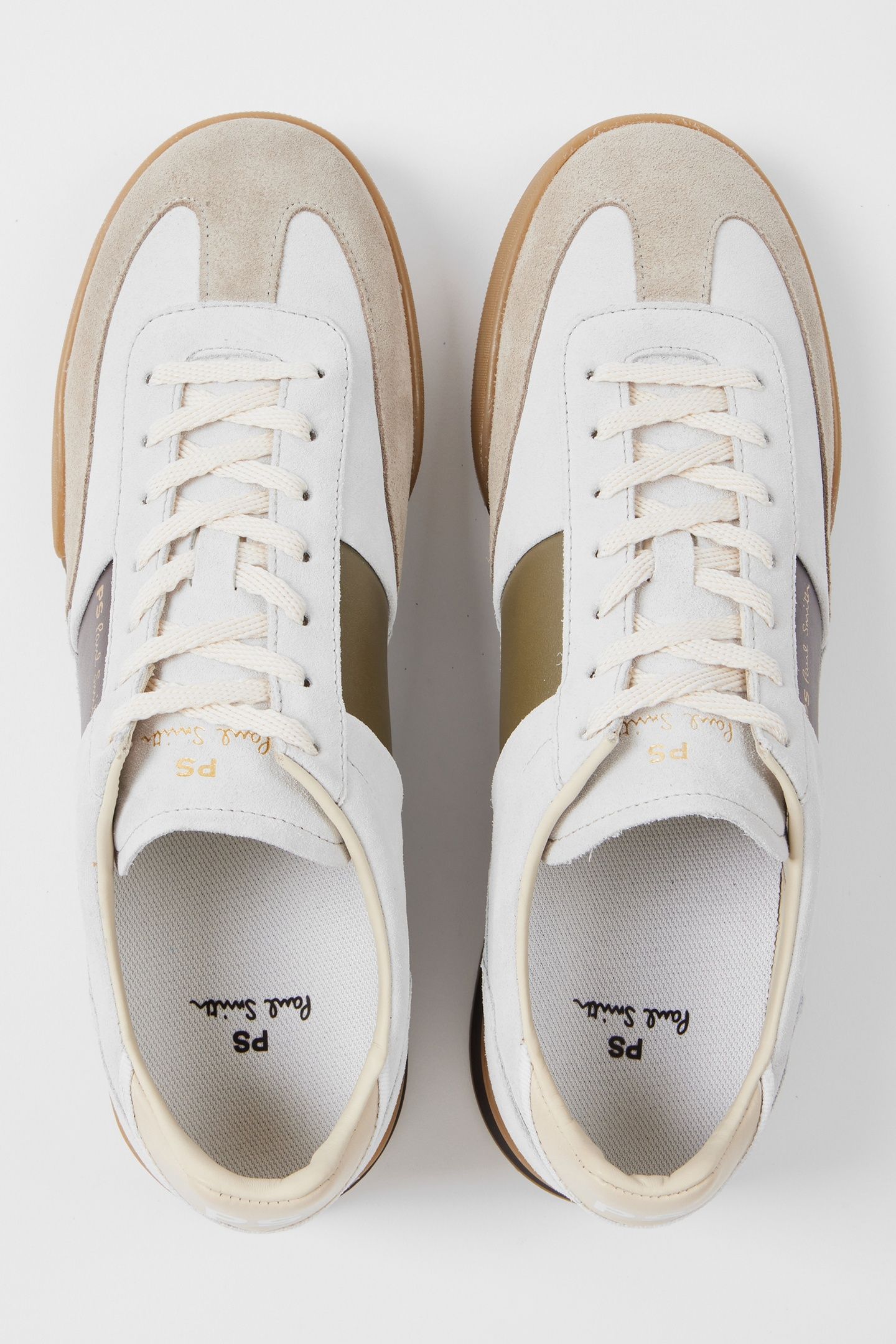 MENS SHOE DOVER WHITE BROWN SIDE PANEL OFF WHITE 4