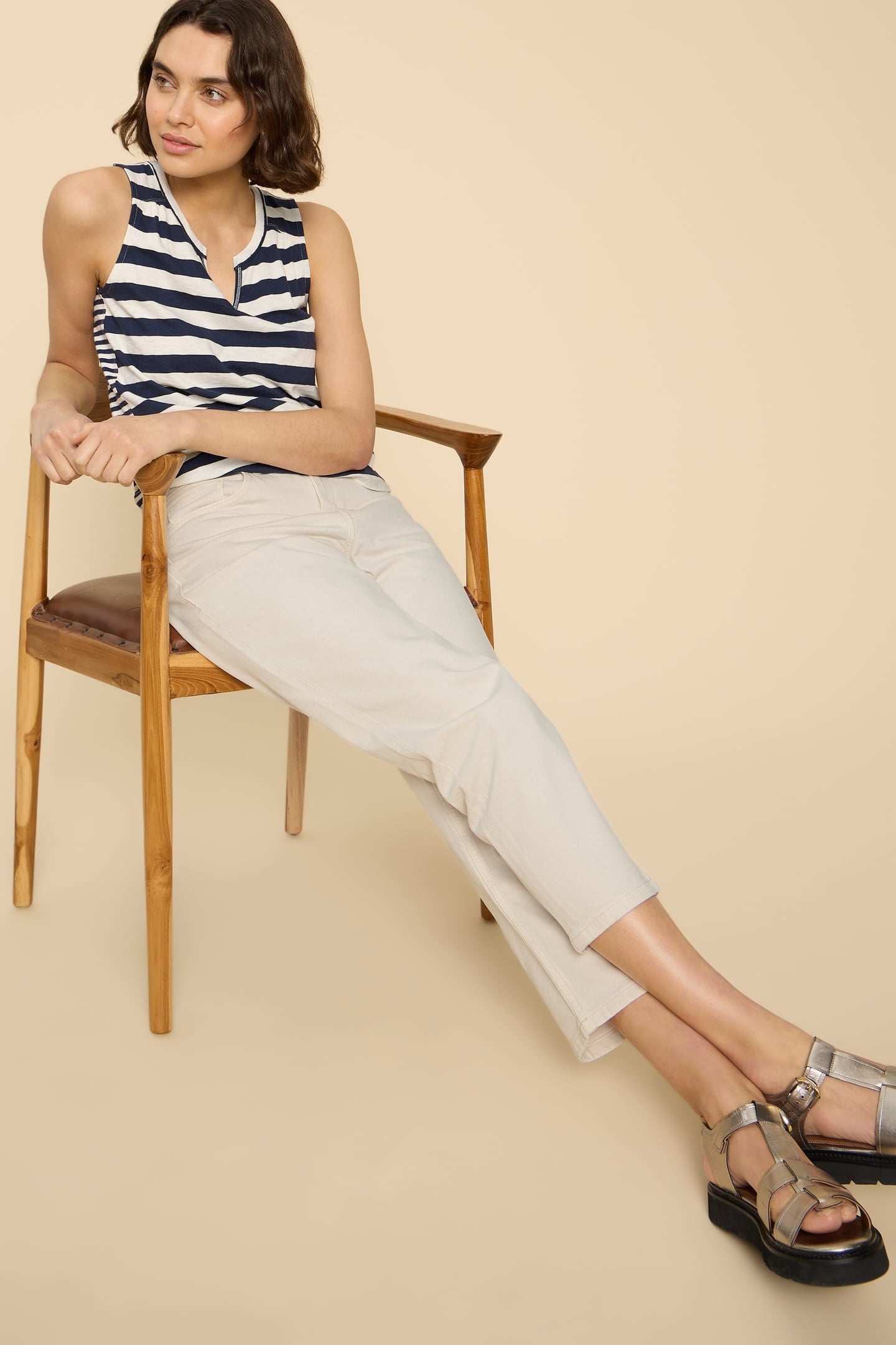 CHARLIE STRAIGHT CROP JEAN LIGHT NATURAL 8