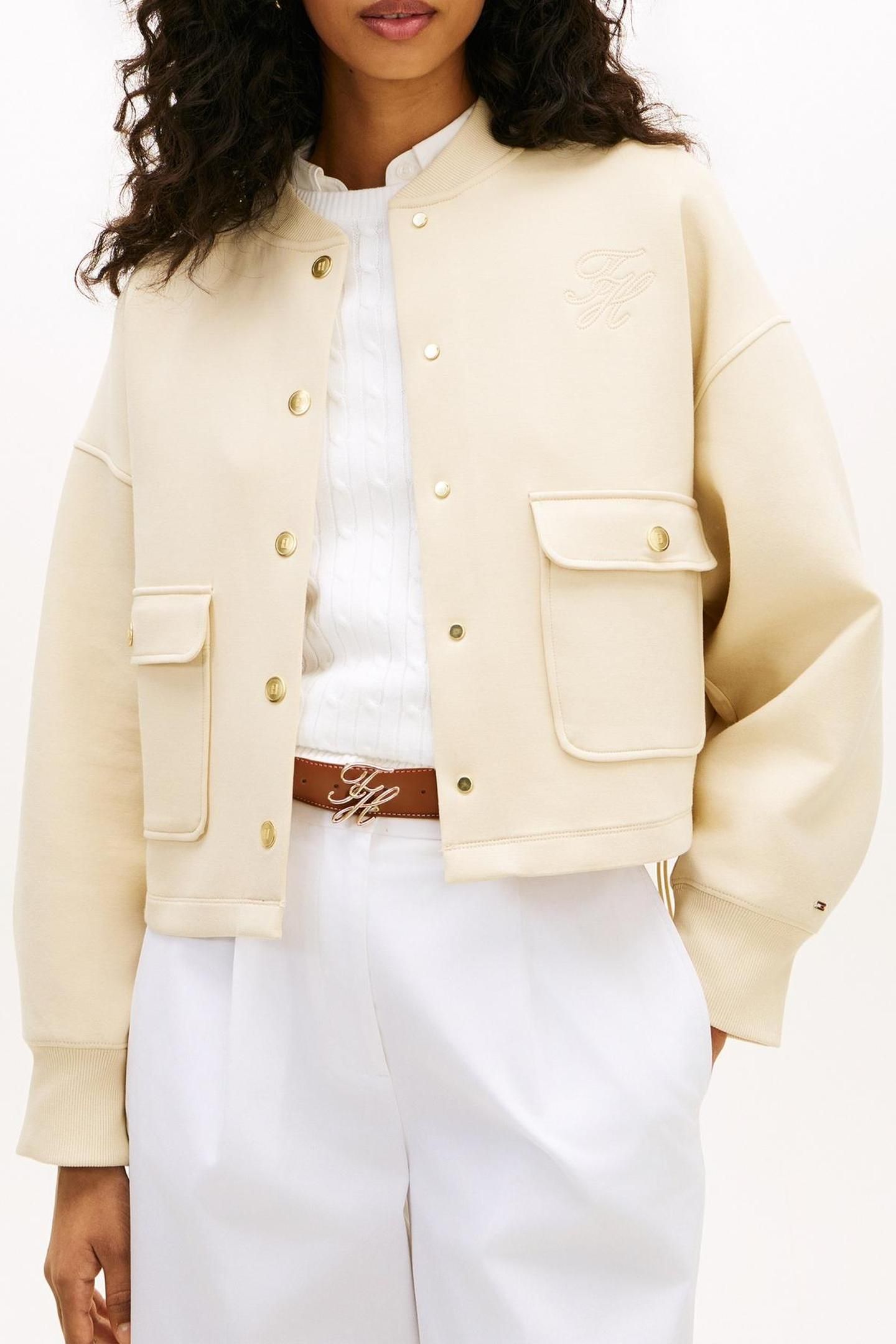 GOLD BUTTON BOMBER COUNTRY IVORY 1