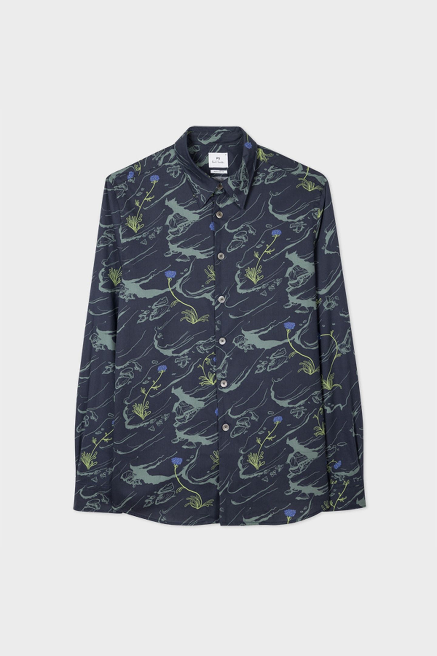 MENS LS REGULAR FIT SHIRT VERY DARK NAVY 5