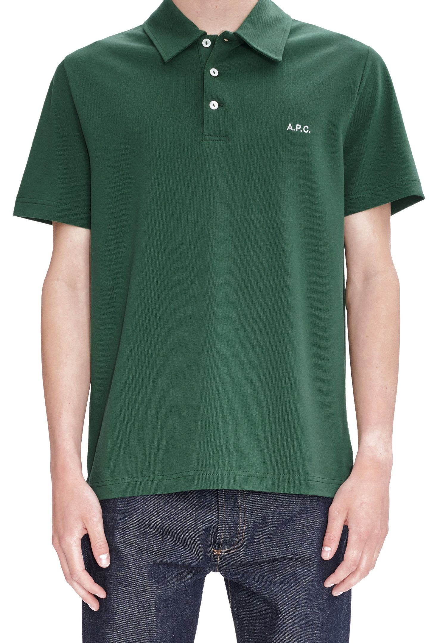 UNISEX POLO AUSTIN DARK GREEN 1