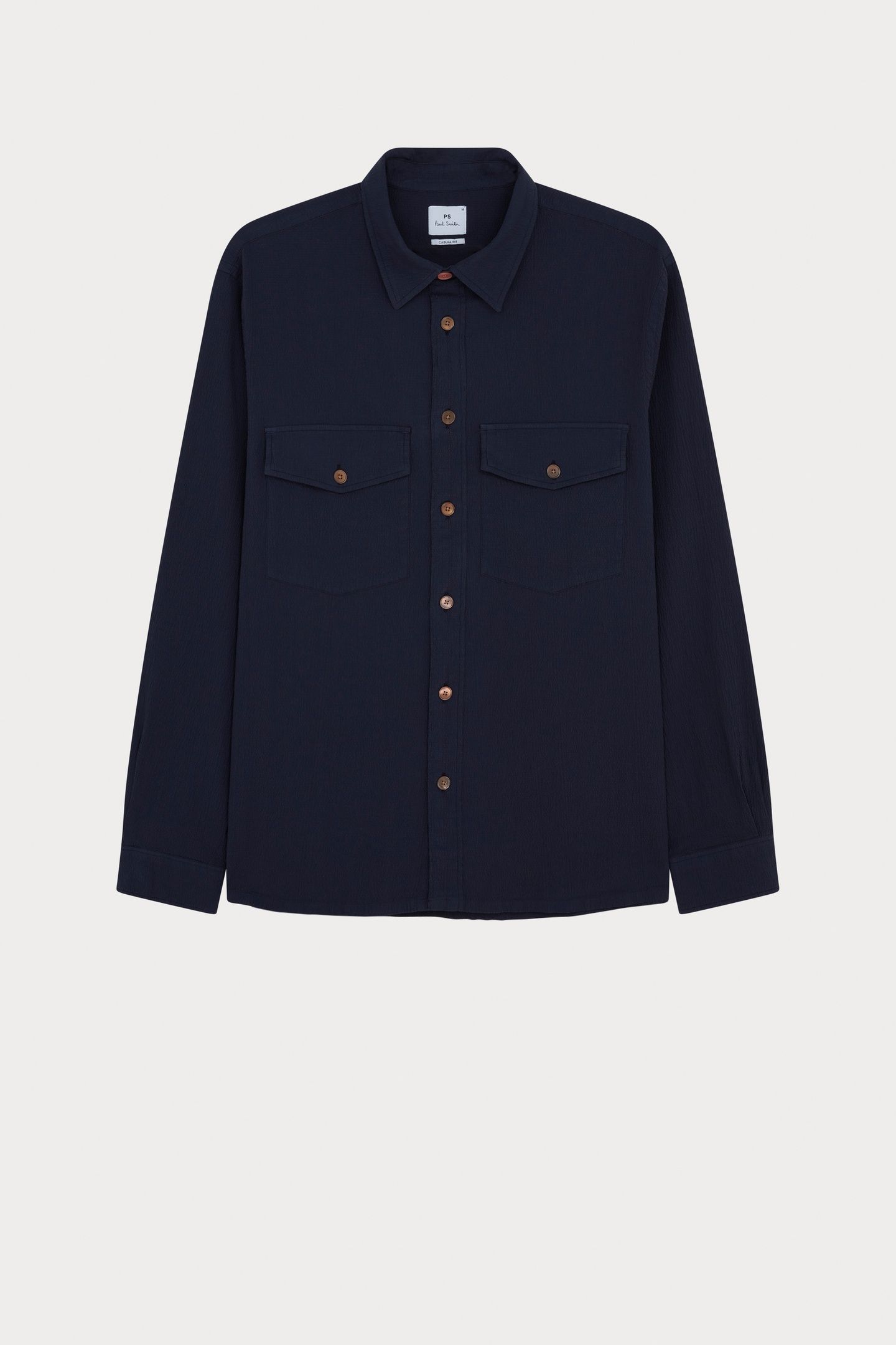MENS LS CASUAL FIT SHIRT VERY DARK NAVY 6