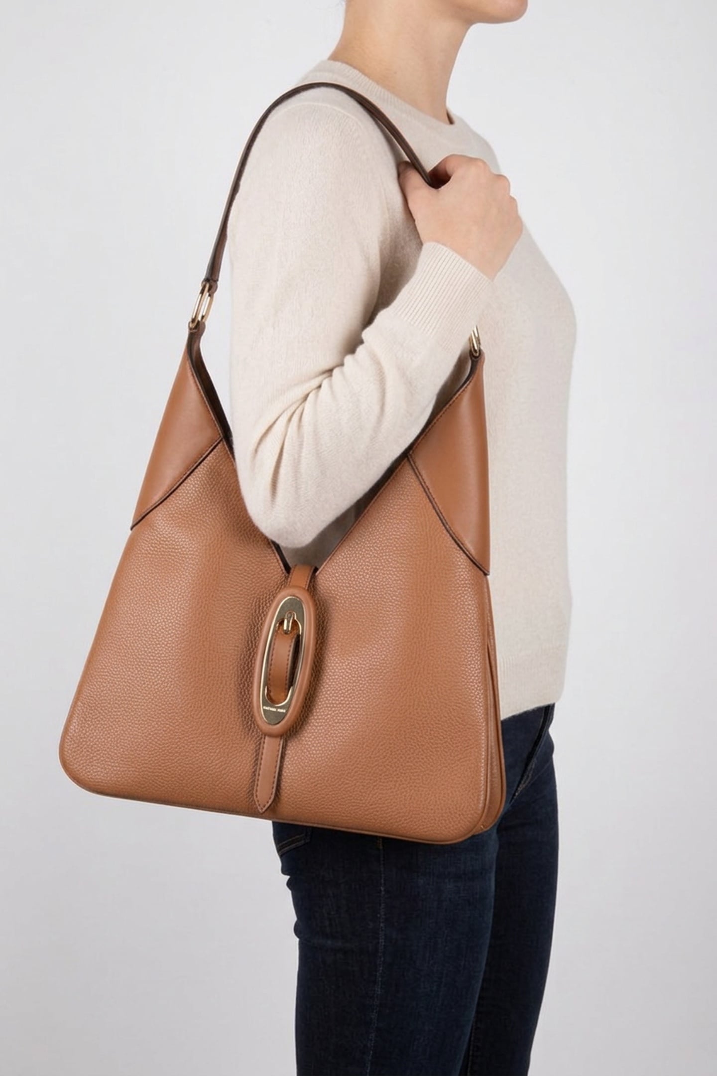 MEDIUM BUCKLE HOBO SHOULDER LUGGAGE 3