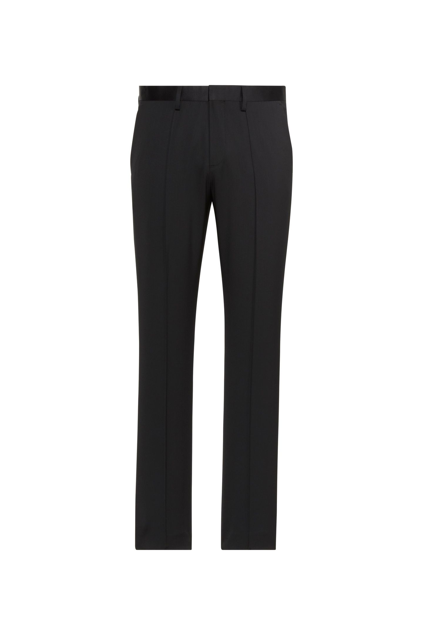TUXEDO ITALIAN WOOL TROUSERS BLACK 4
