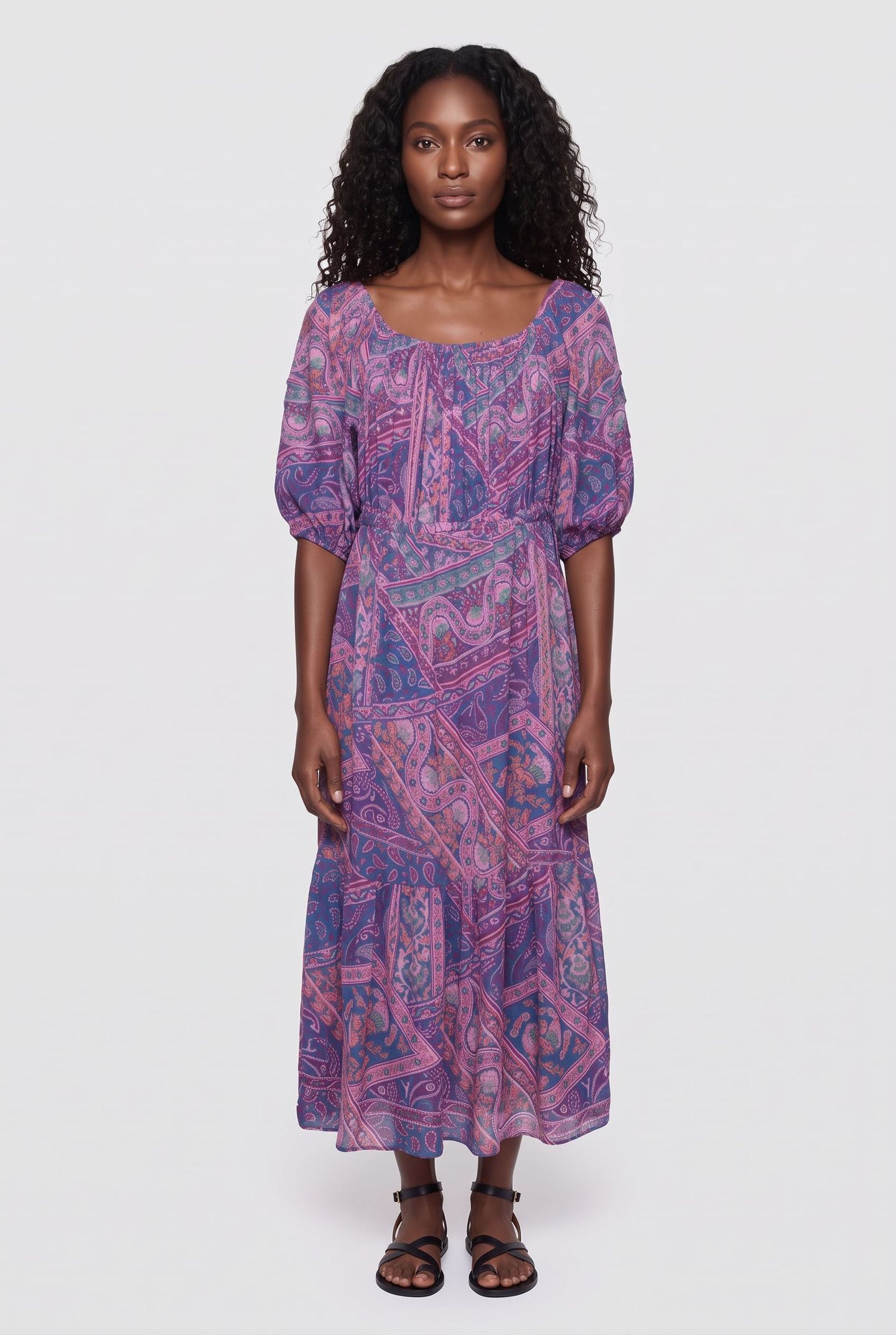 MID-LENGTH DRESS BLUE 1