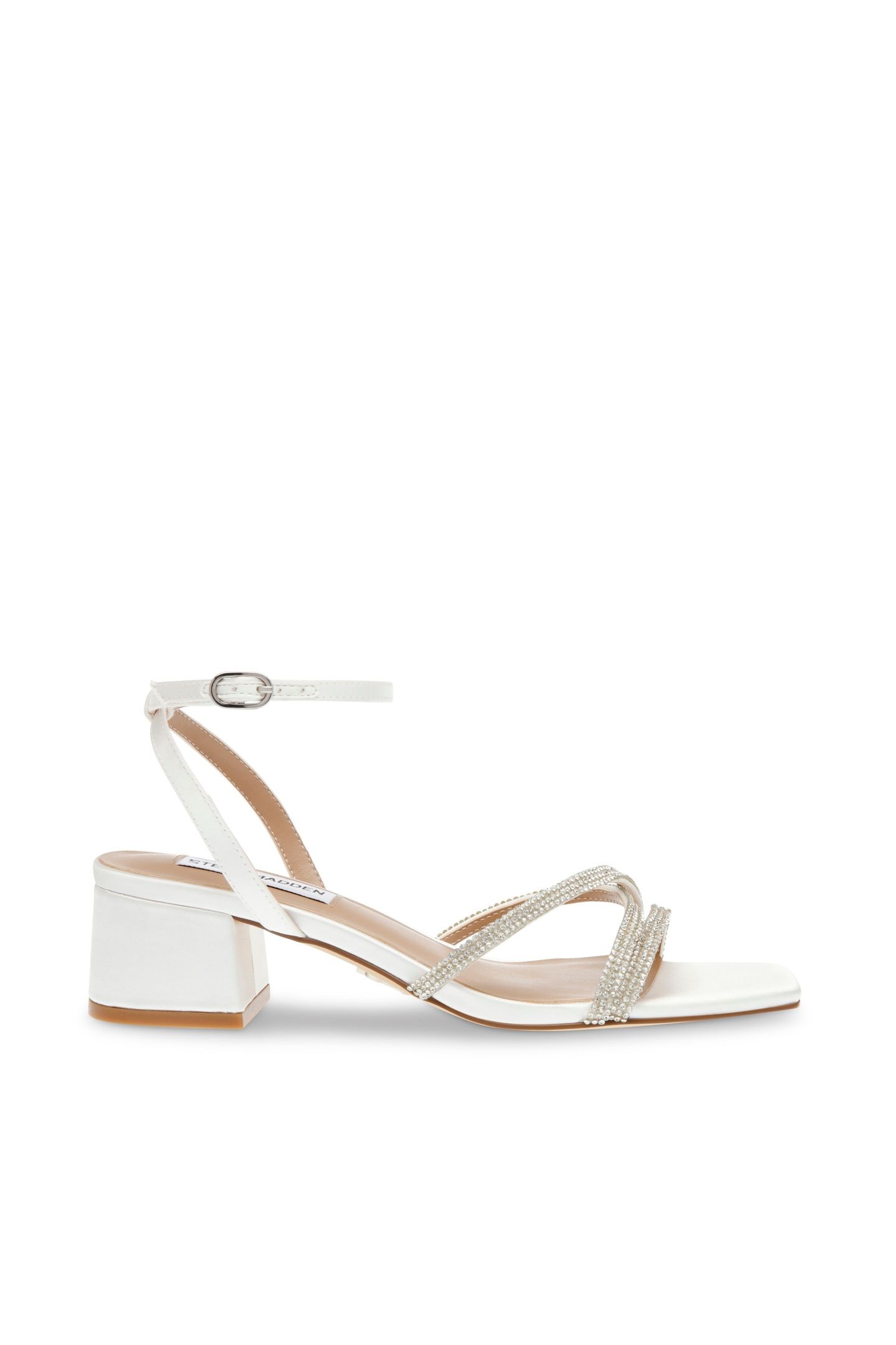 GABBY SANDALS IVORY SATIN 1