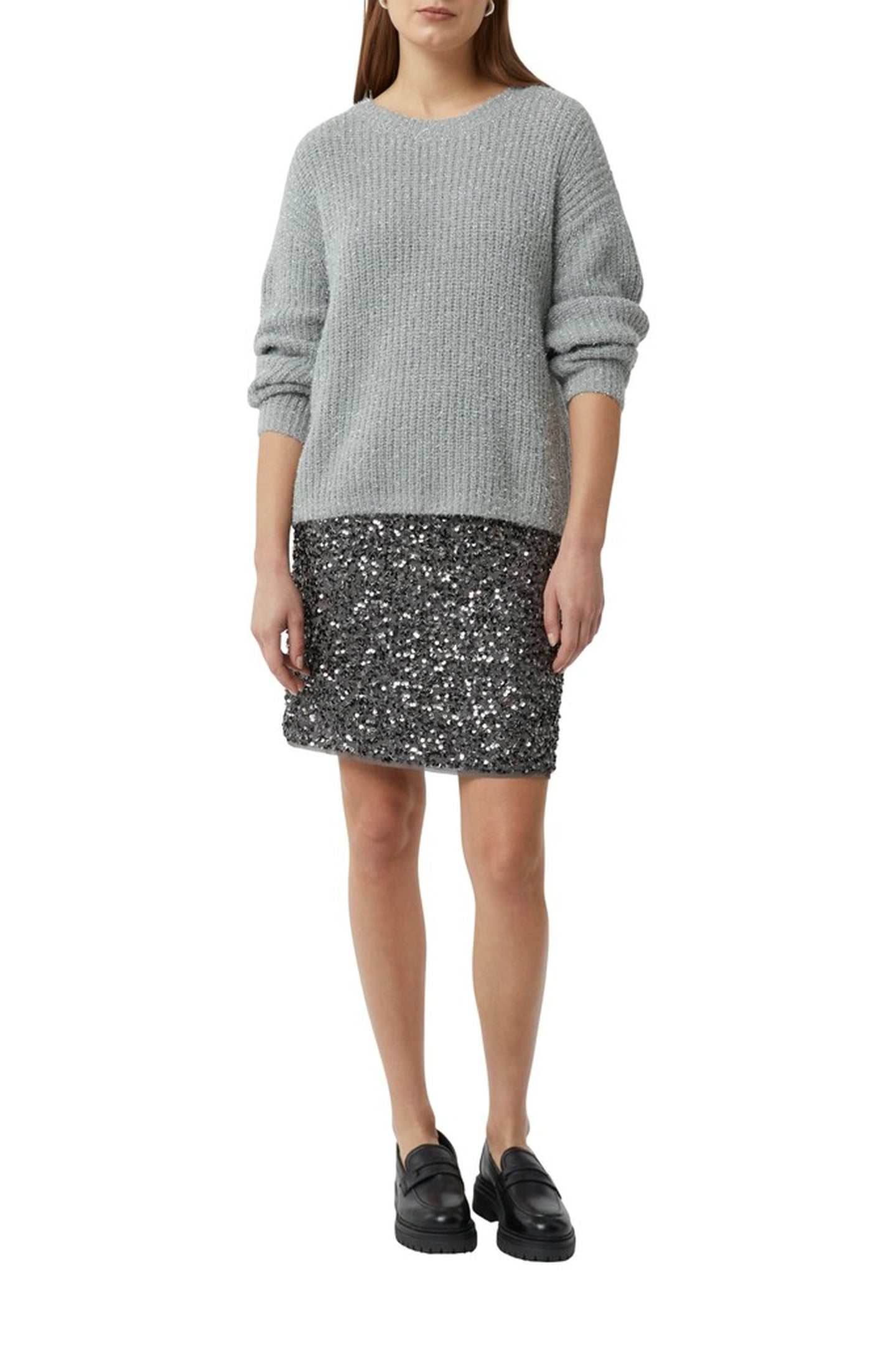 COMMA PULLOVER GREY/BLACK 5