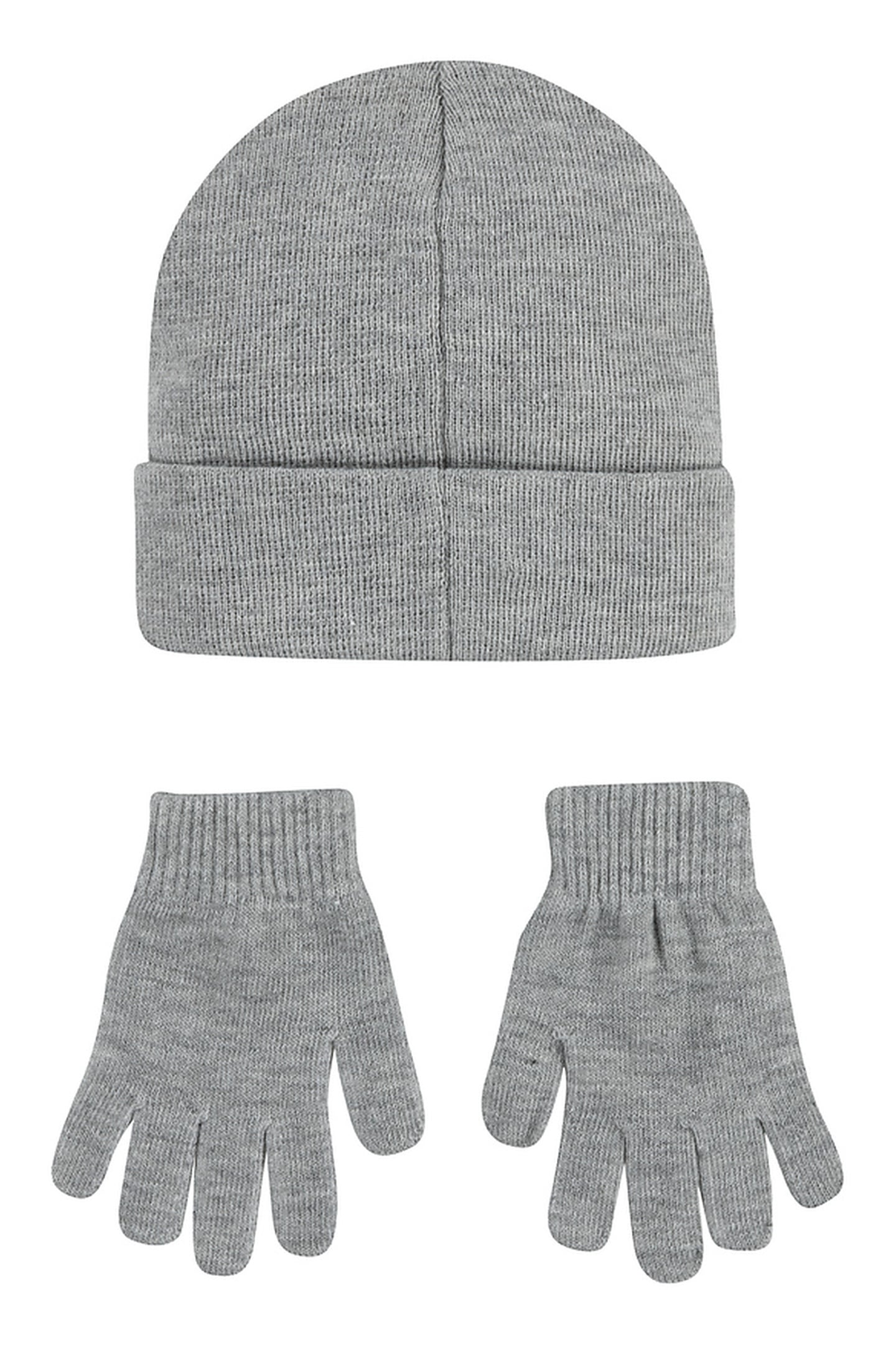 UNISEX CORE BATWING BEANIE/GLOVE SET DARK GREY HEATHER 2