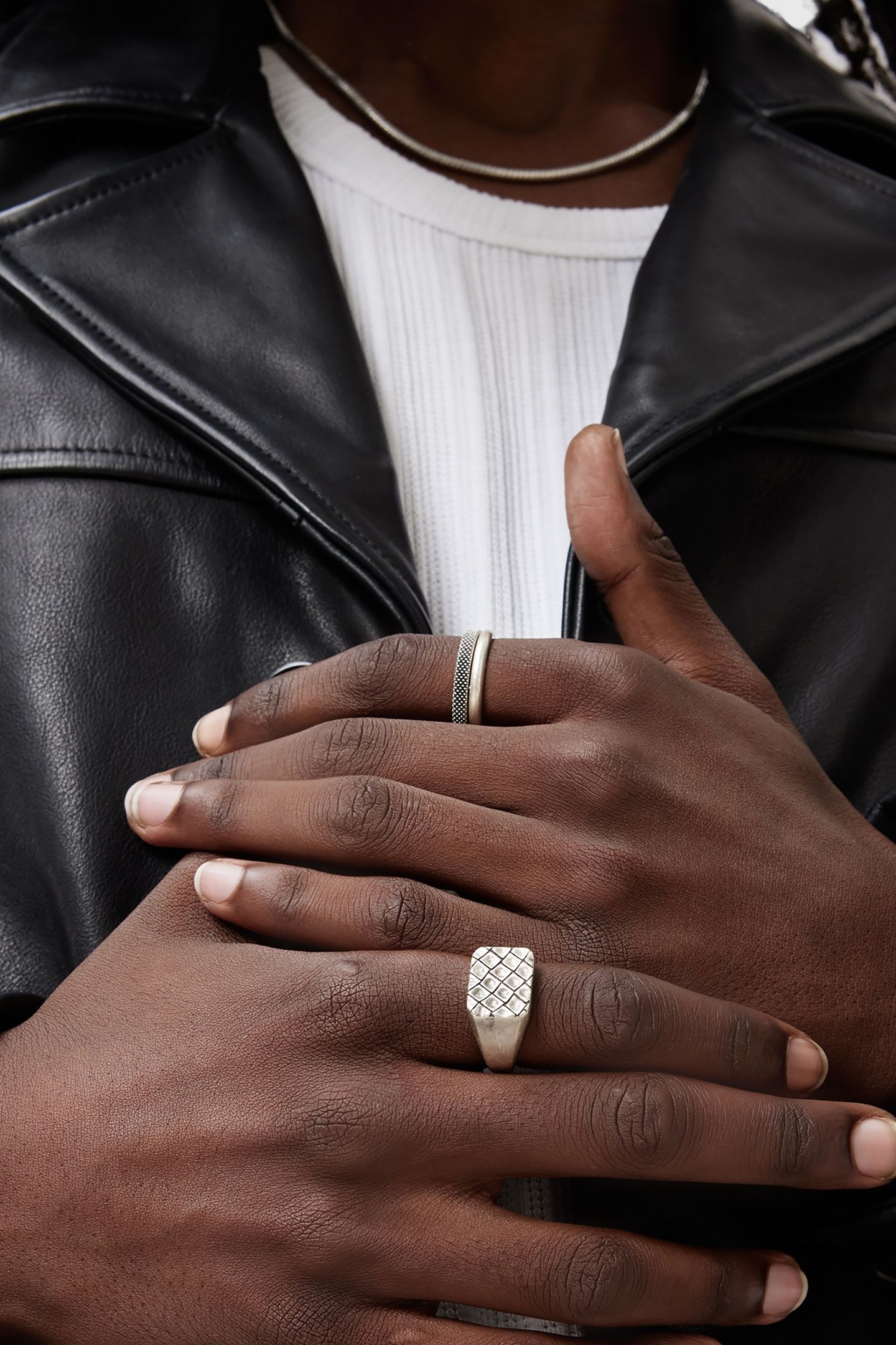 MARS TEX RING SET WARM SILVER 3