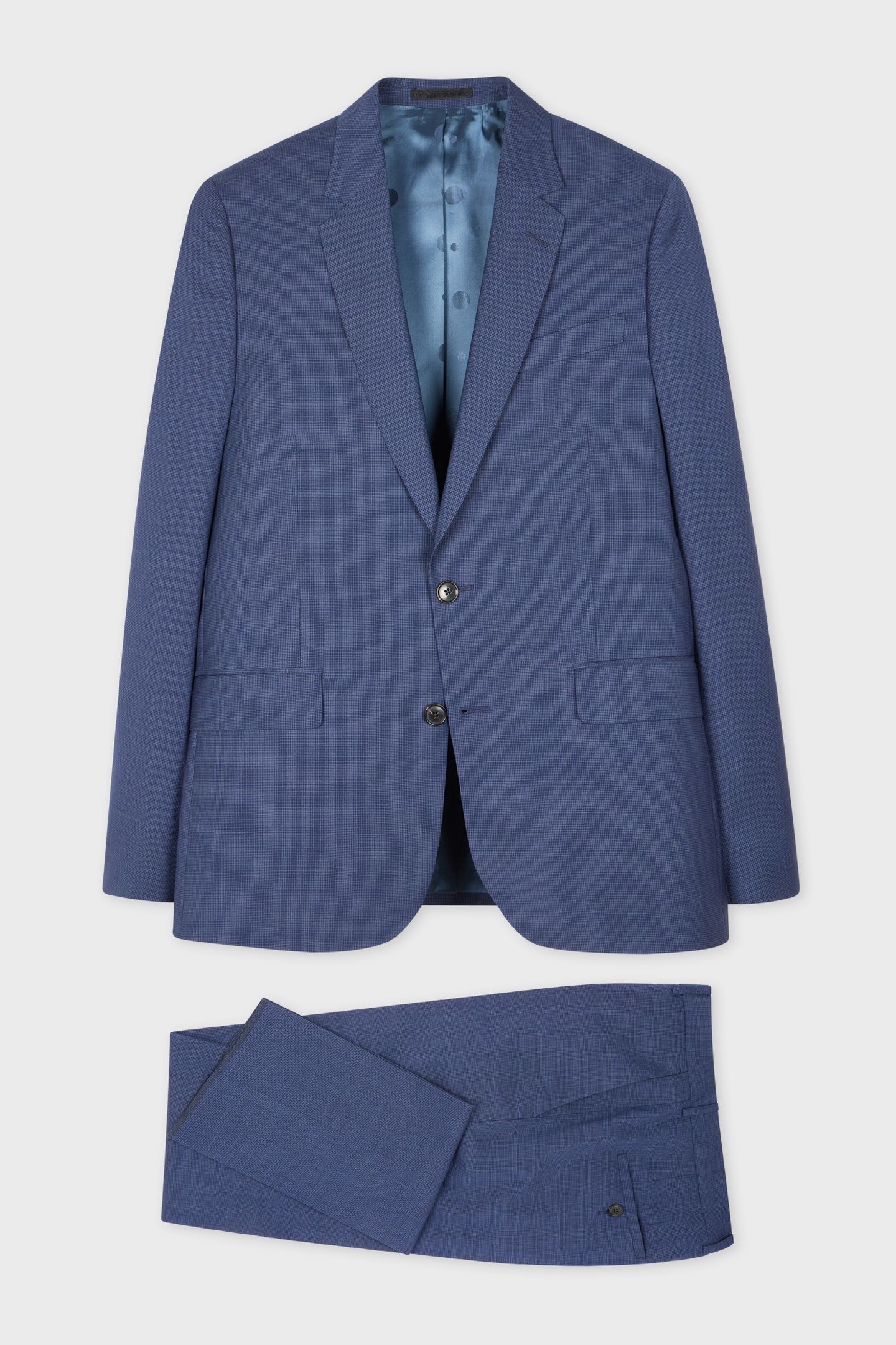 MENS TAILORED FIT 2 BUTTON SUIT INKY BLUE 1