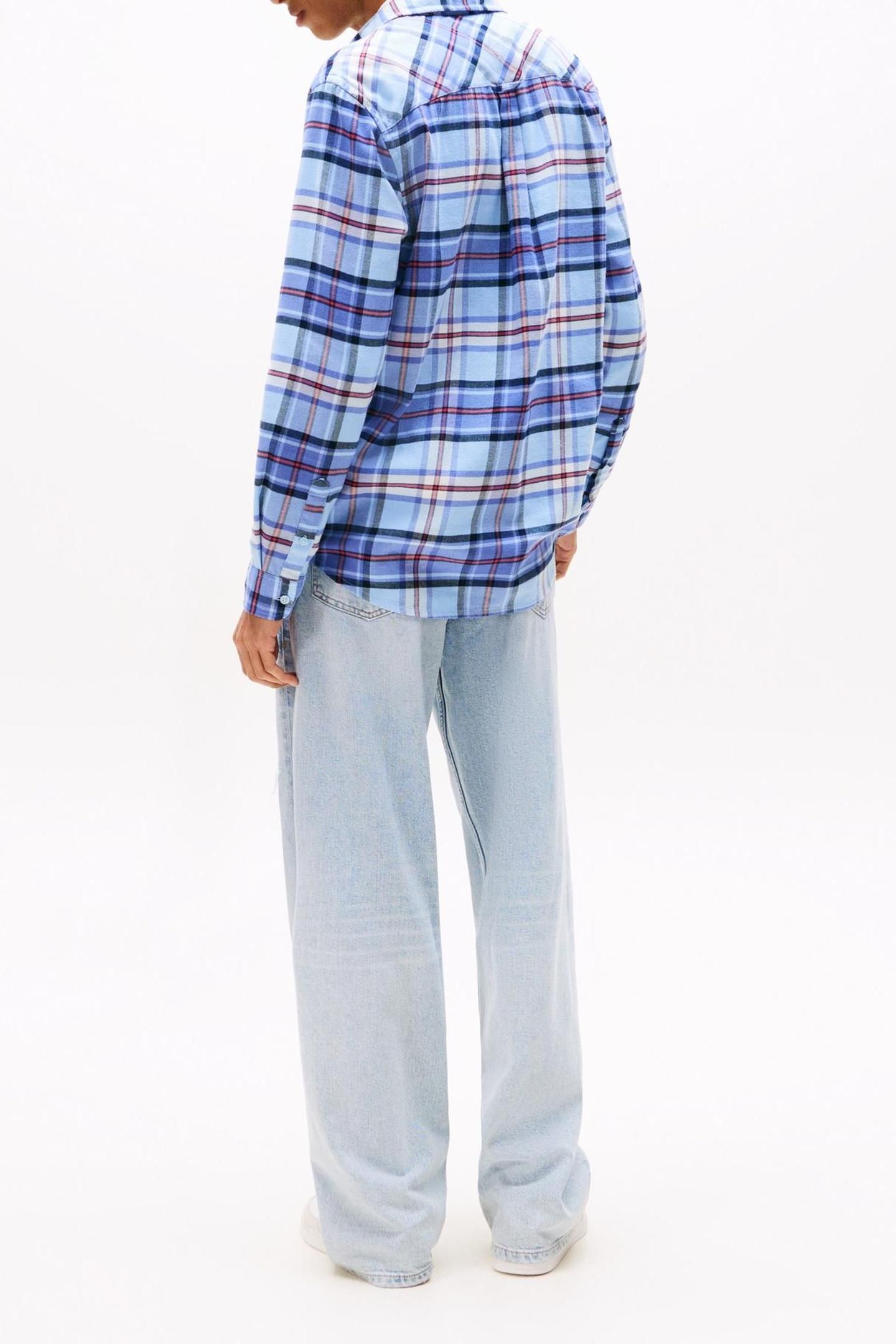 TJM REG FLANNEL CHECKED SHIRT LIGHT POWDERY BLUE/BIG CHECK 2