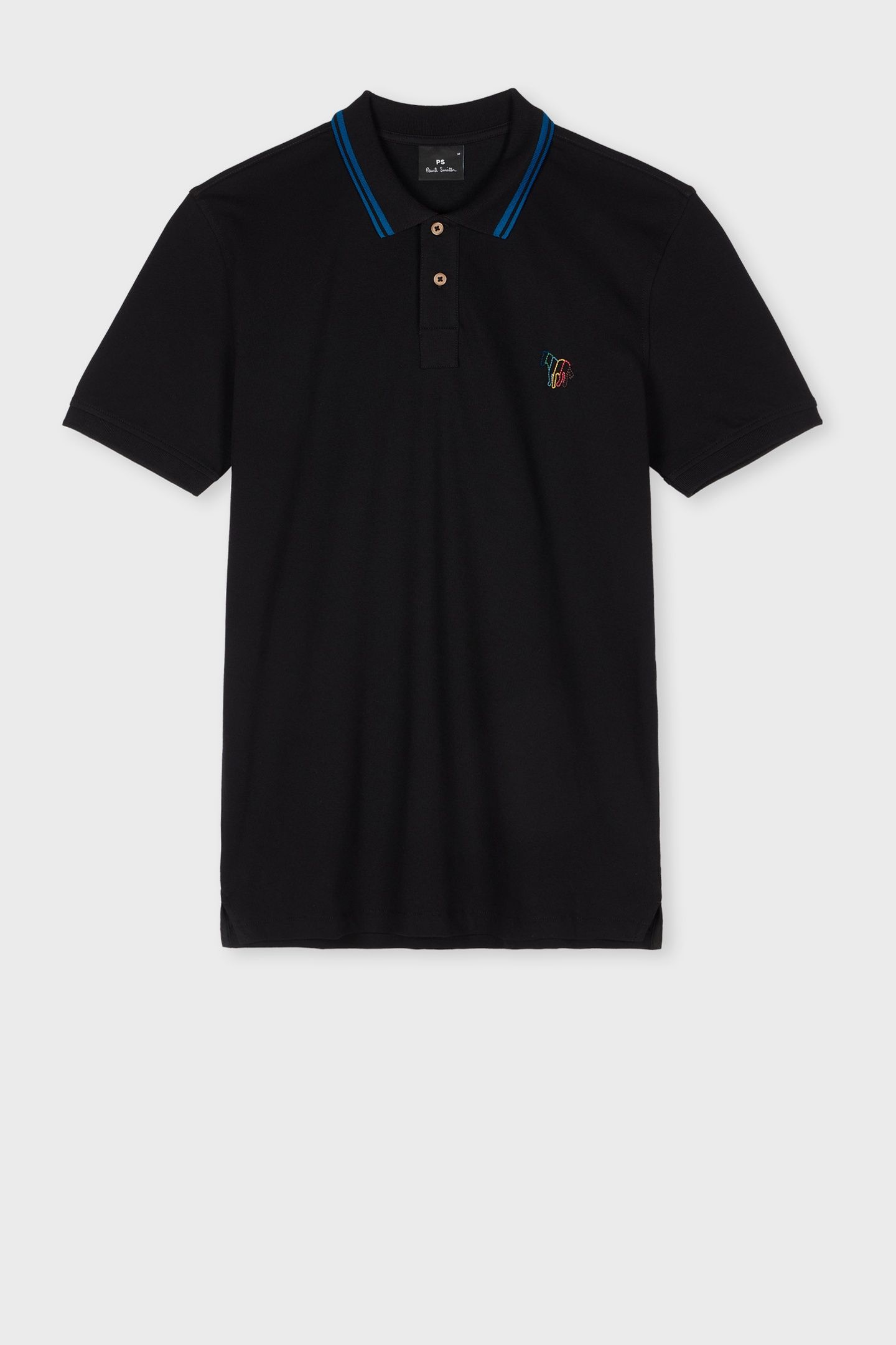 MENS REG FIT POLO ZEB EMB BLACK 4