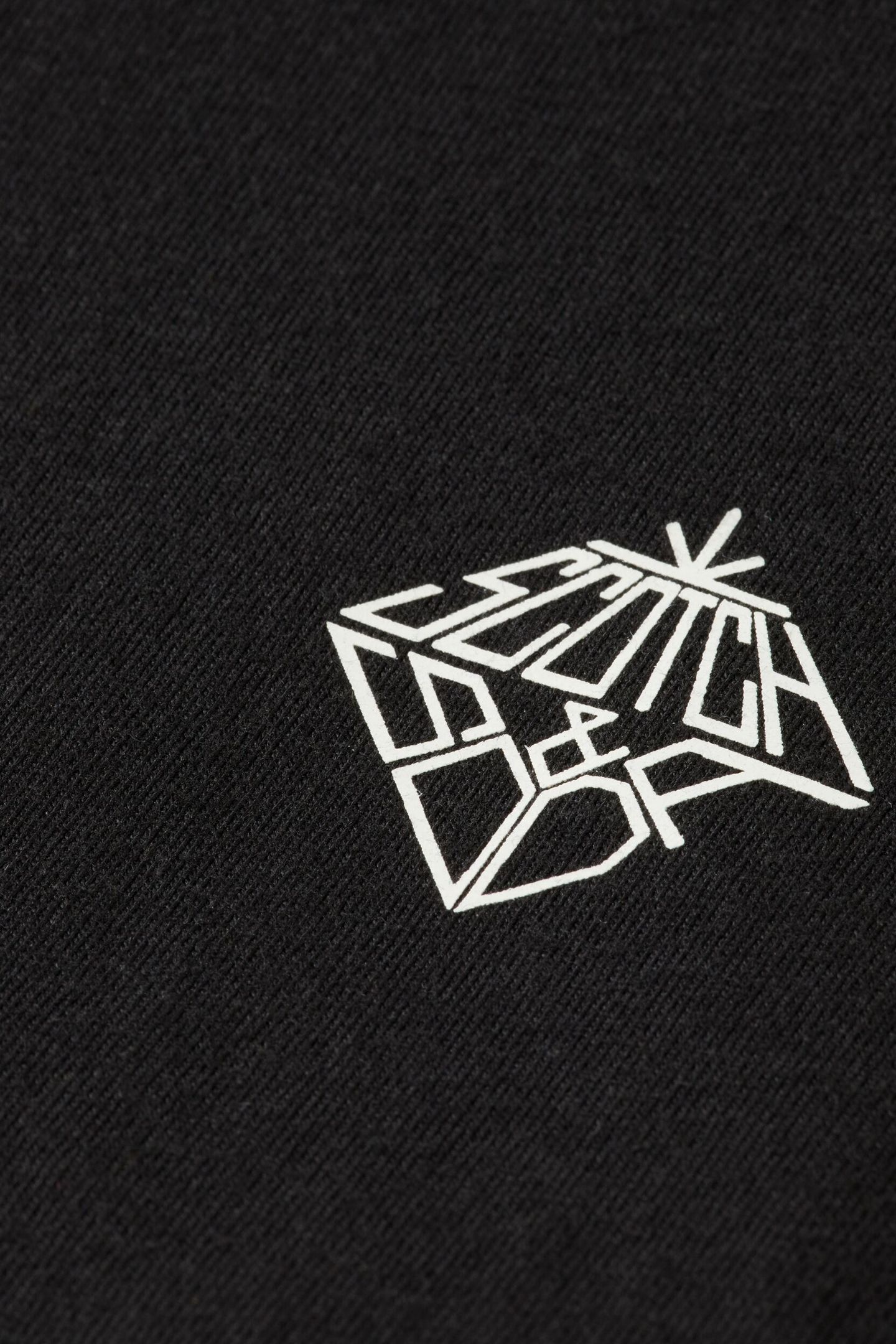 CHEST ARTWORK REGULAR T-SHIRT BLACK 6