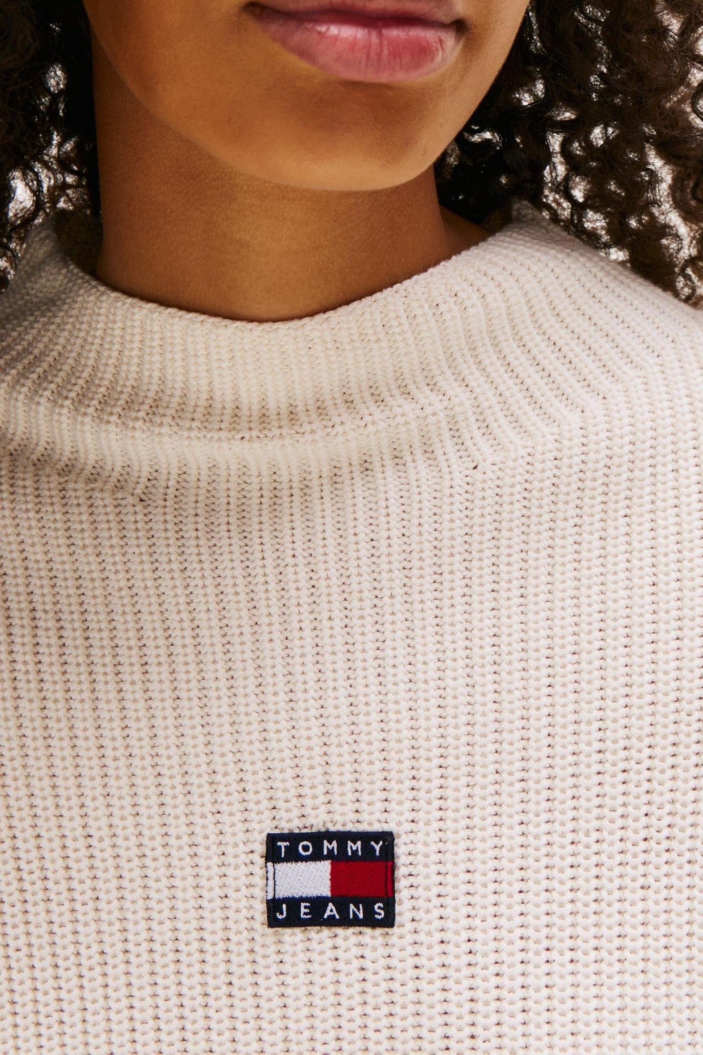 TJW MOCKNECK BADGE SWEATER ANCIENT WHITE 5