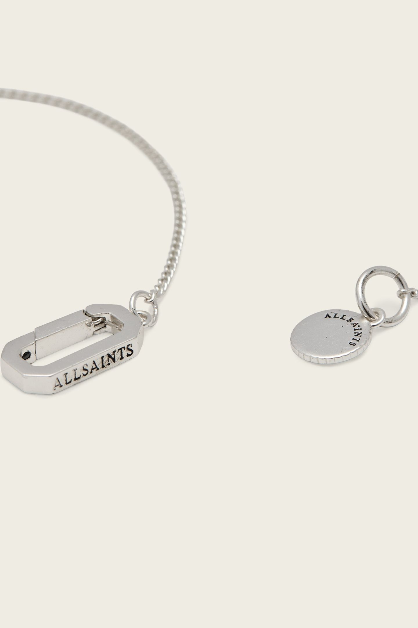 CLARA LRG NECKLACE WARM SILVER 5
