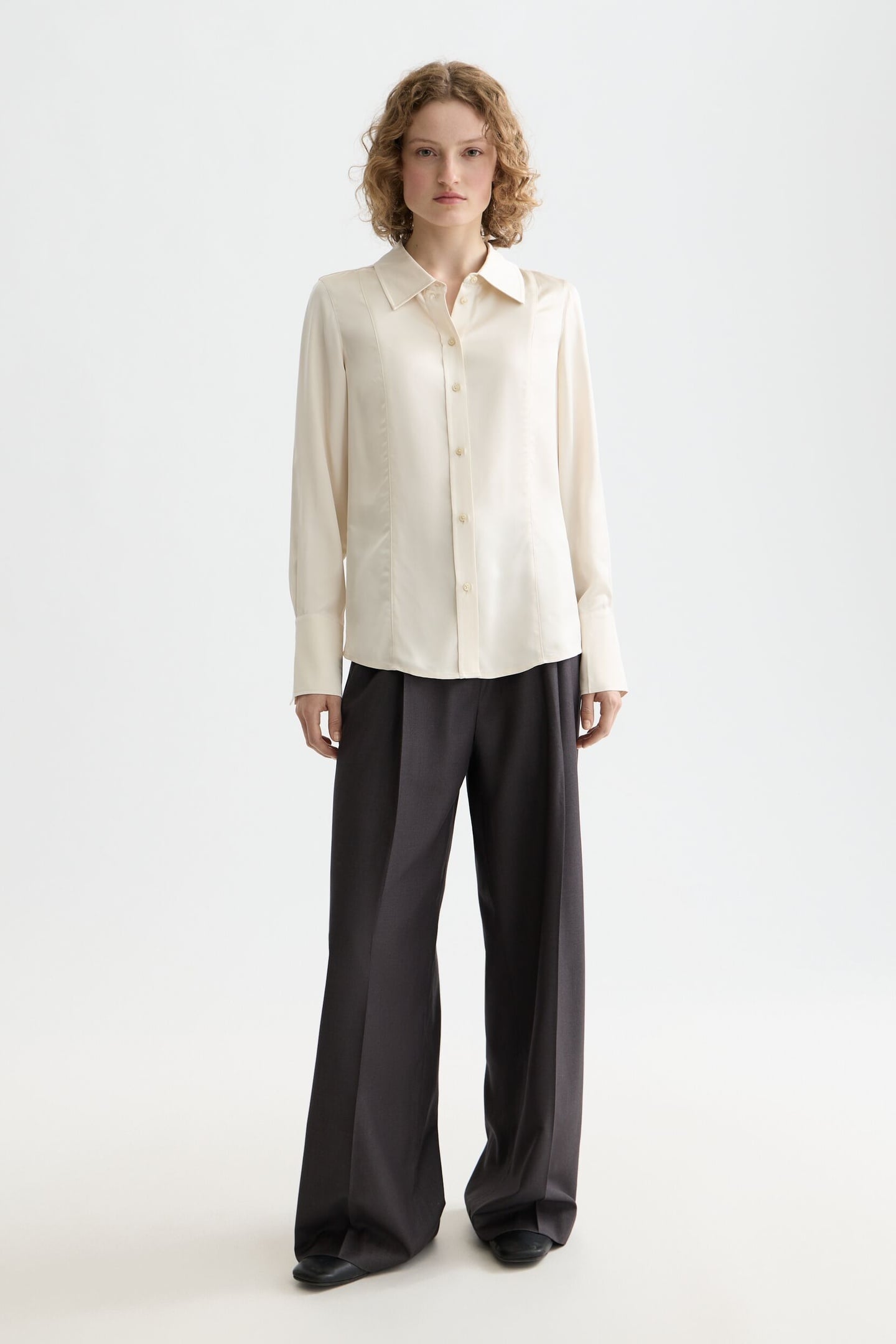 ROSE TAILORED PANT CHARCOAL MELANGE 2