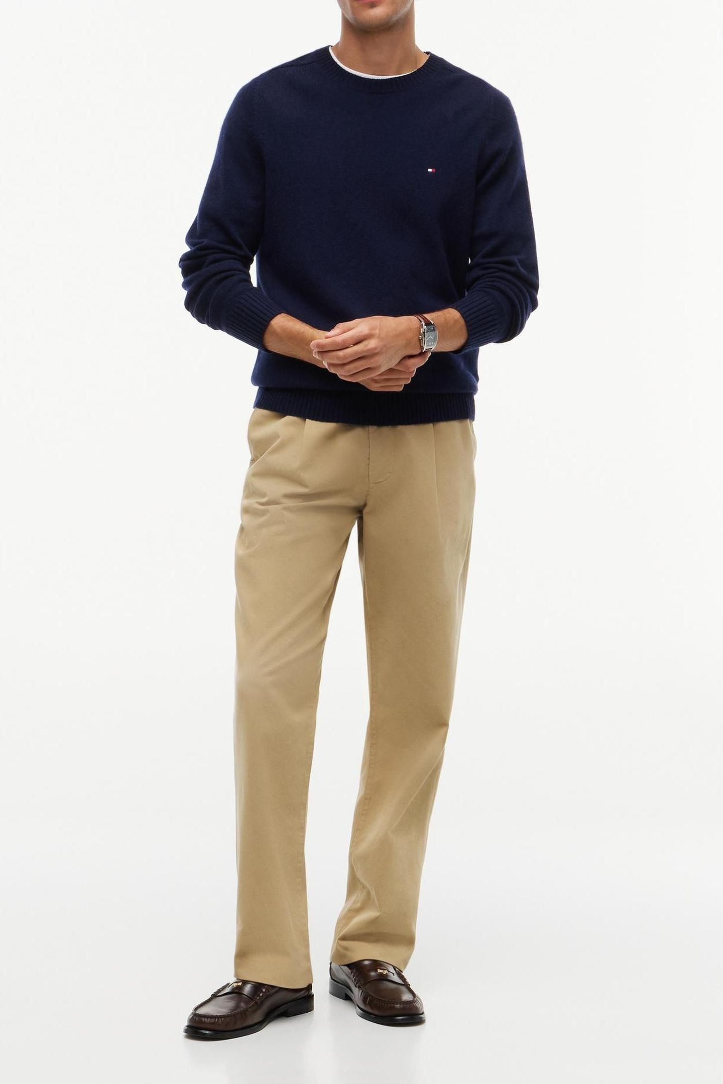 LAMBSWOOL CREW NECK NAVY BLUE 3