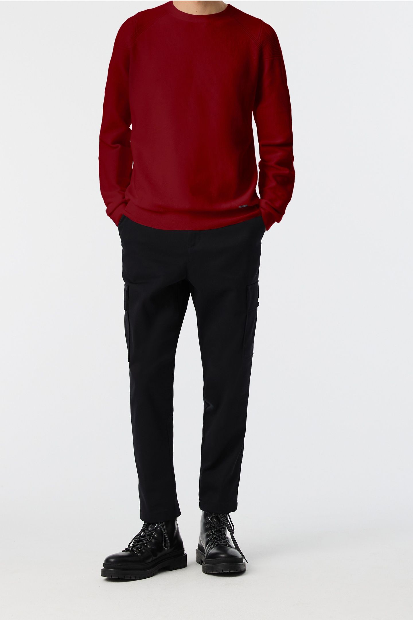 FOSOP V5.Y8.02 PULLOVER DARK BERRY 1
