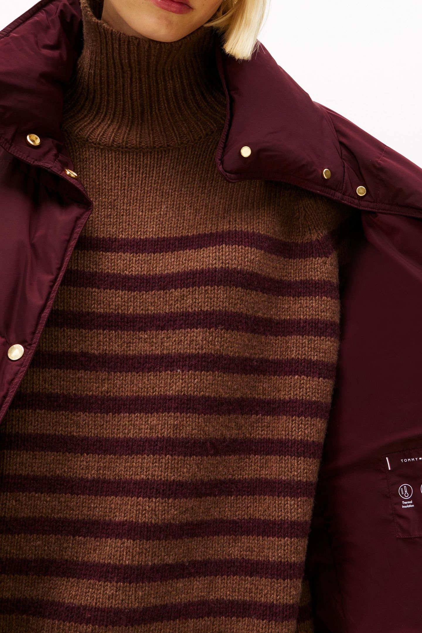 CREST MW DOWN REG COAT DEEP BURGUNDY 6