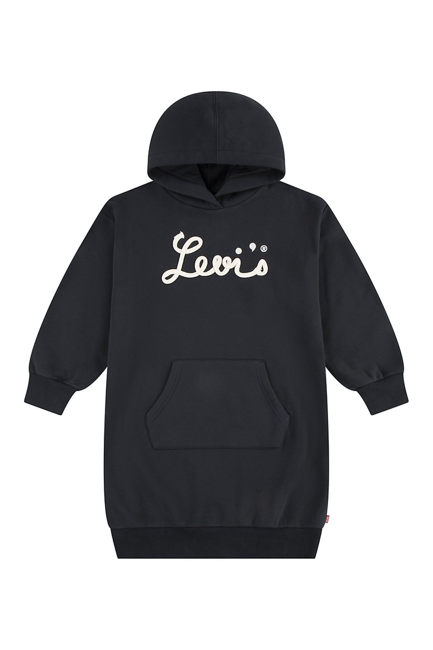 GIRLS LEVIS SCRIPT SWEATSHIRT DR JET BLACK 1