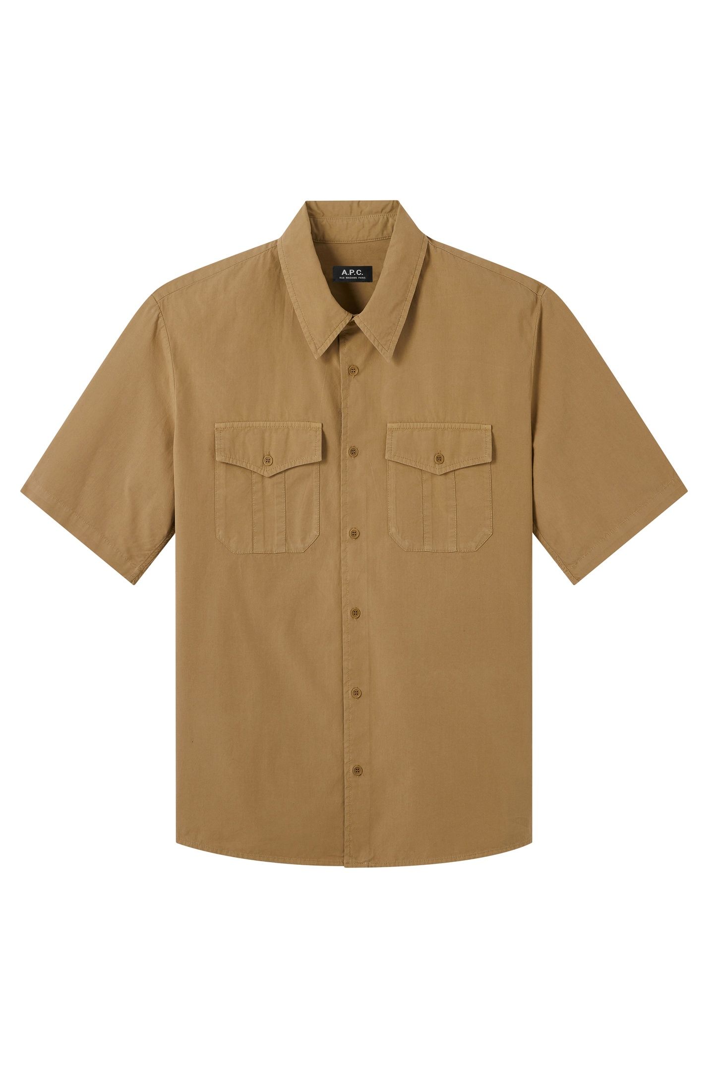 UNISEX SHORT-SLEEVE SHIRT JOEY DARK BEIGE 2