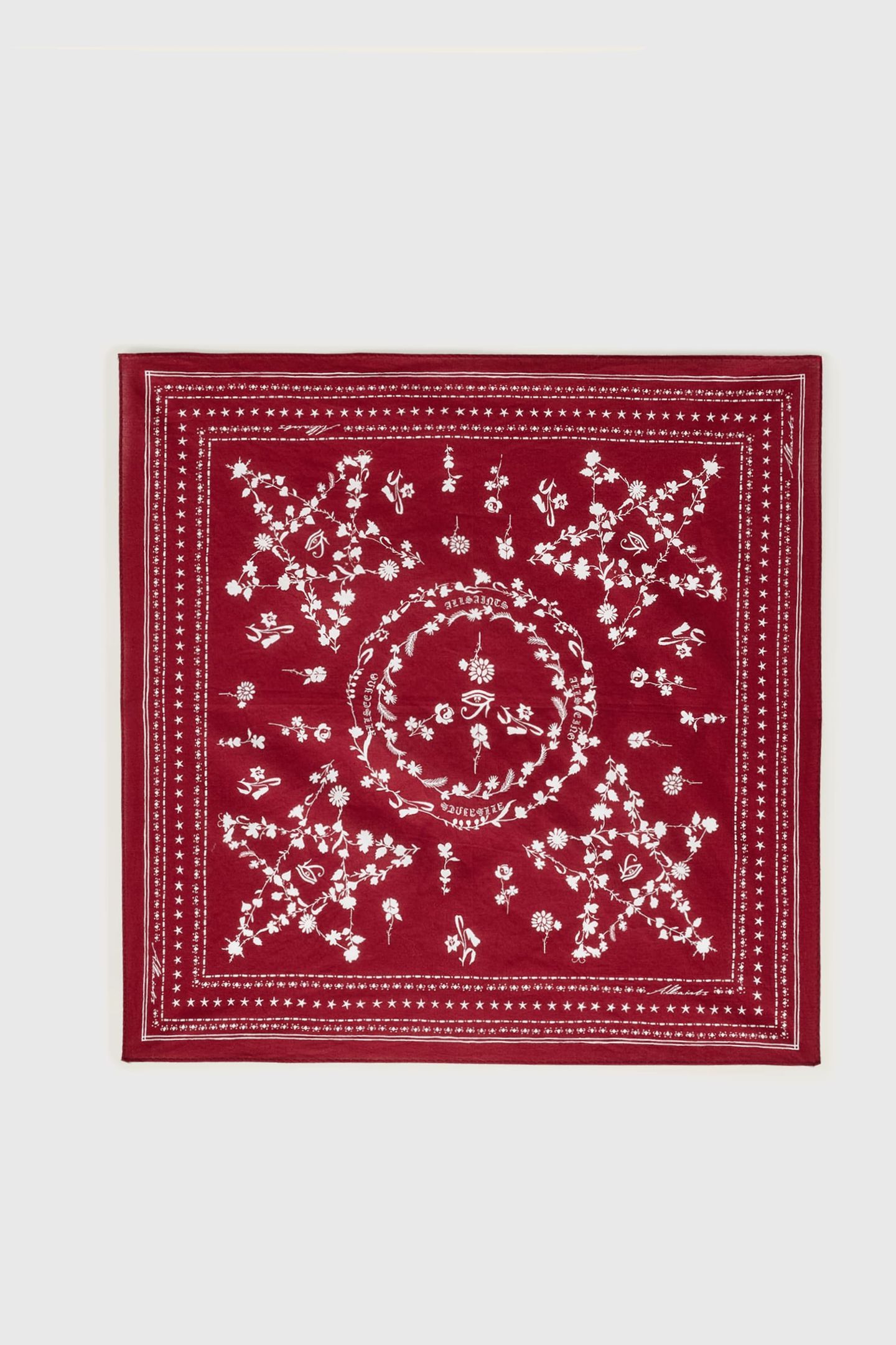 FLEUR COTTON BANDANA RASPBERRY PINK 2