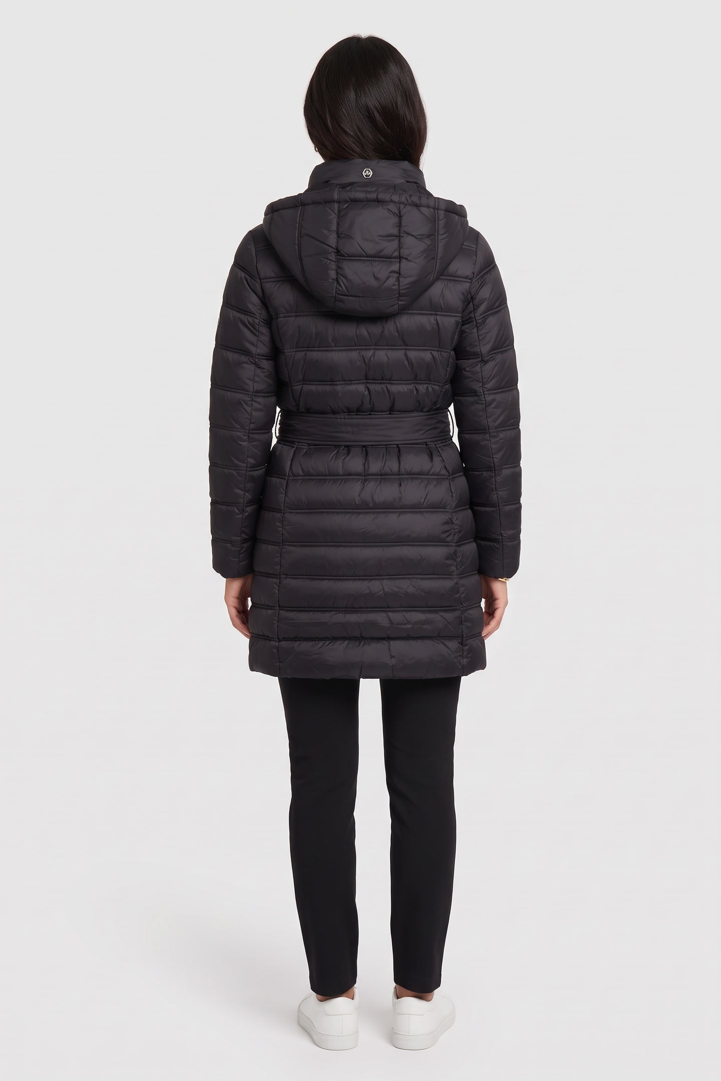BELTED LONGLINE PACKABLE BLACK 2
