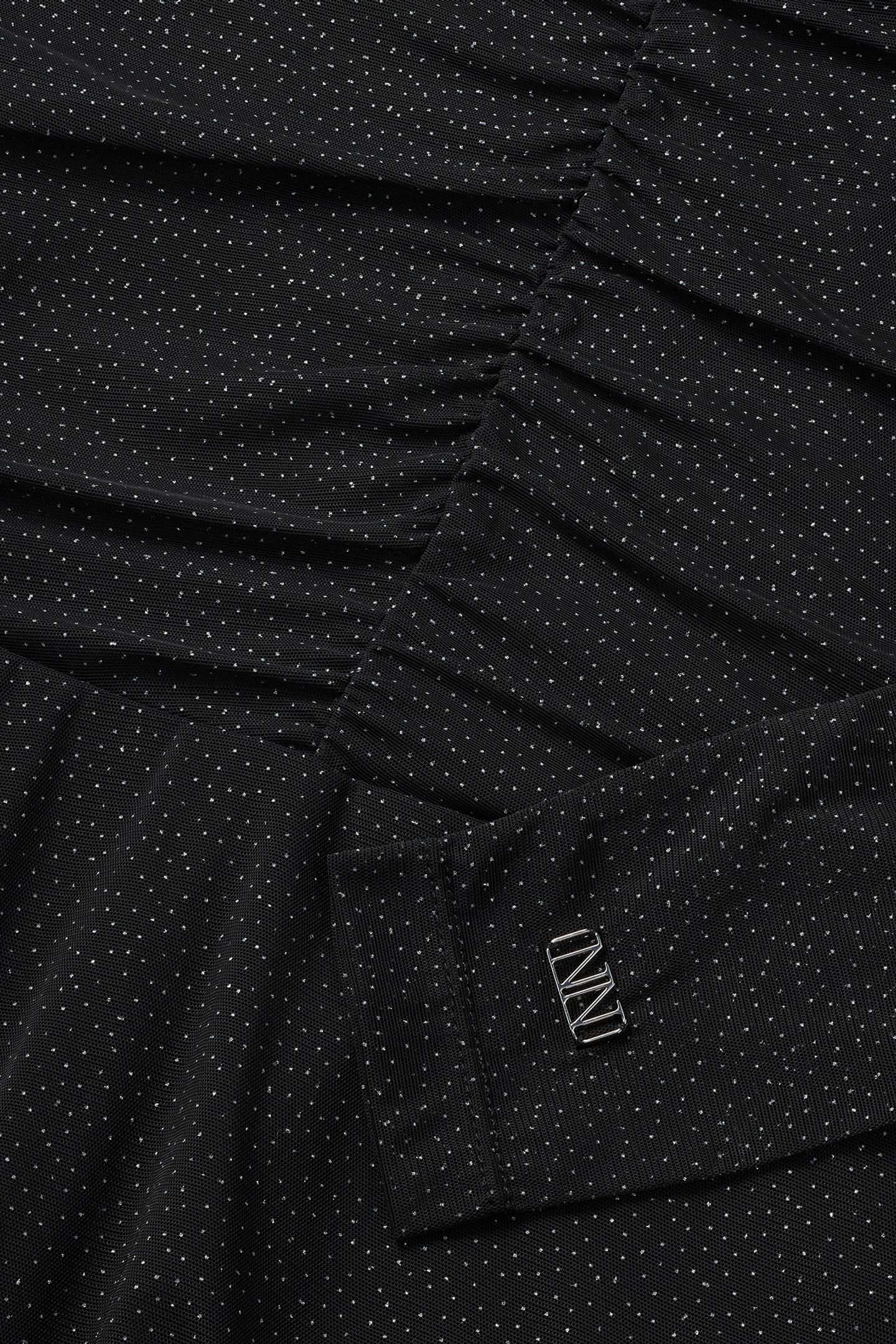 FILEA SPARKLE MESH DRESS BLACK 3